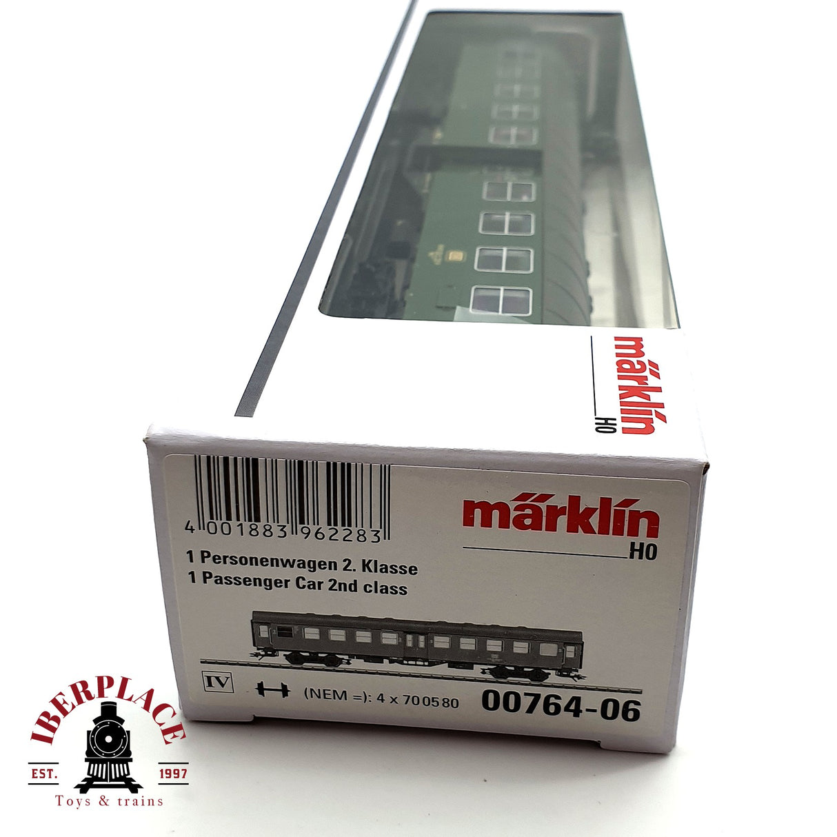 ♻️🔒 Märklin 00764 vagón pasajeros de remodelacion 1ª/2ª clase H0 escala 1:87