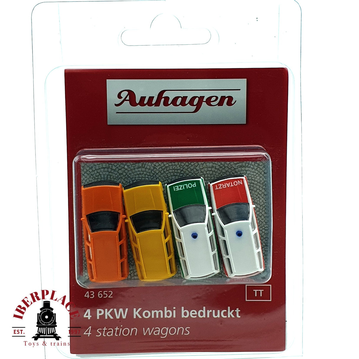 ♻️ Auhagen 43 652 coches familiares de policía y emergencias TT escala 1:120 E19