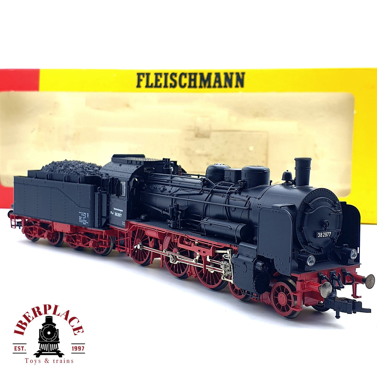 ♻️NO FUNCIONA - DC Fleischmann 4160/91 Locomotora DB 38 2977 H0 escala 1:87 V10
