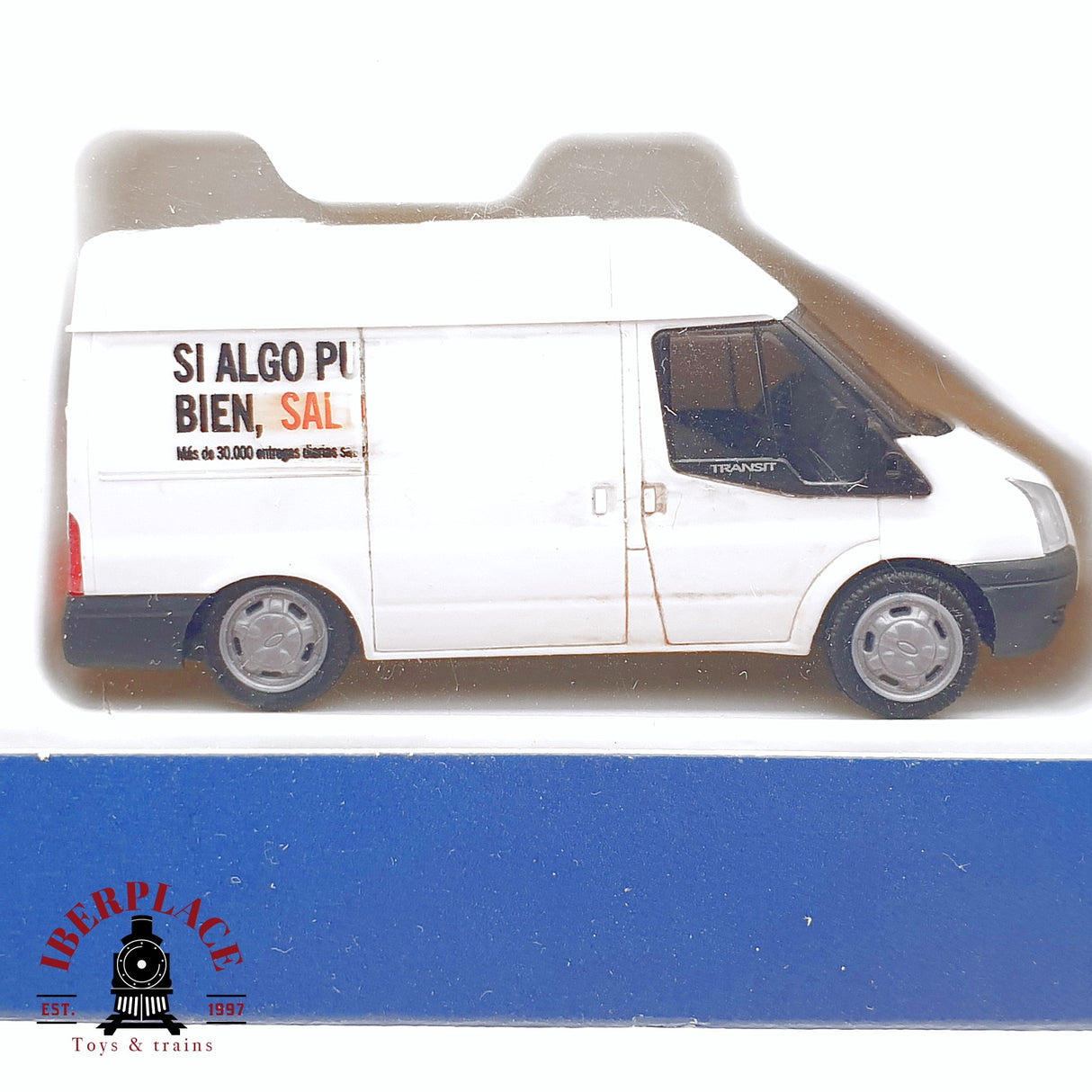 ♻️ 2. mano - Rietze 31508 Furgoneta Ford Transit Blanca H0 escala 1:87