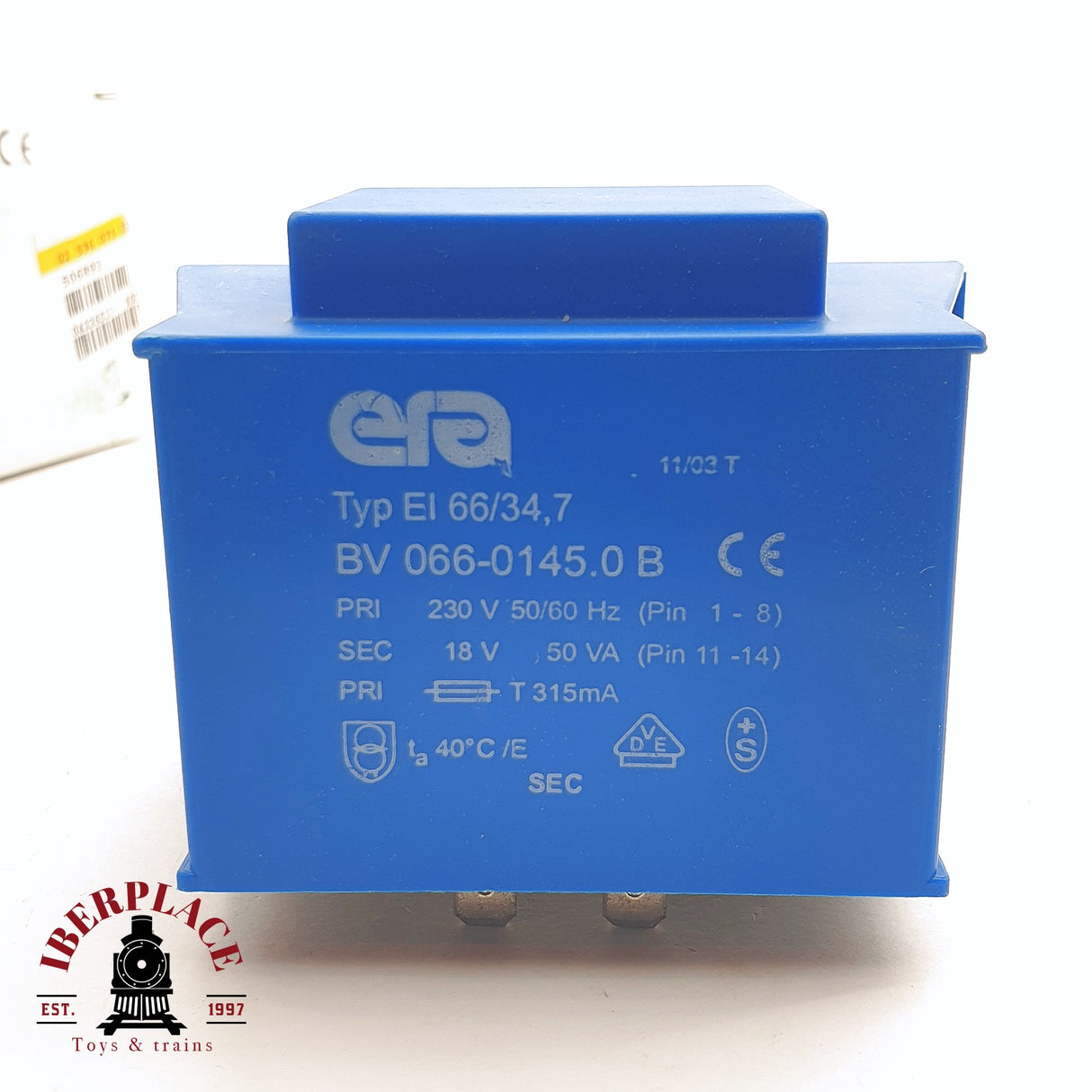 ♻️ 2da mano - ERA 066-0145 Transformador impreso 230V 50/60Hz 18VA 50VA H0 escala 1:87