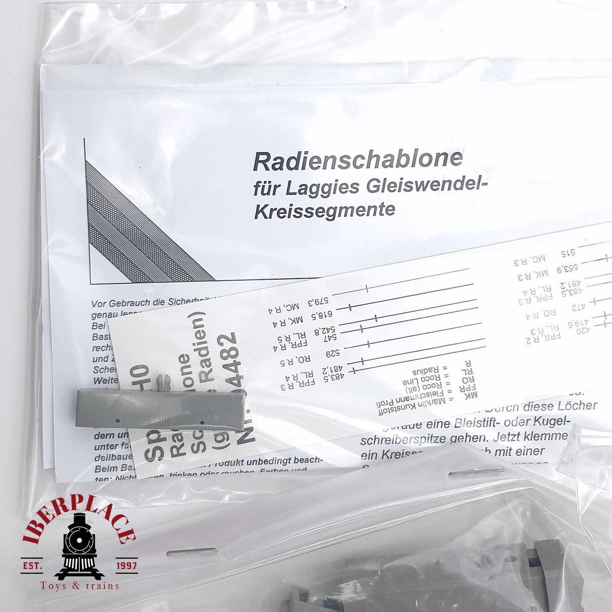 💡 🧨 Noch - 53005 LAGGIES Kit de espiral ferroviaria, círculo básico H0 escala 1:87