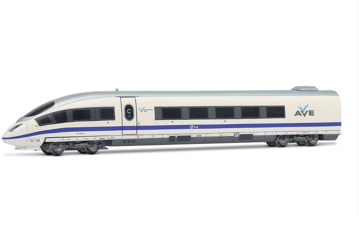 Arnold HN2611 tren de alta velocidad S-103, decoración azul/blanco original, ép. VI RENFE N escala 1:160