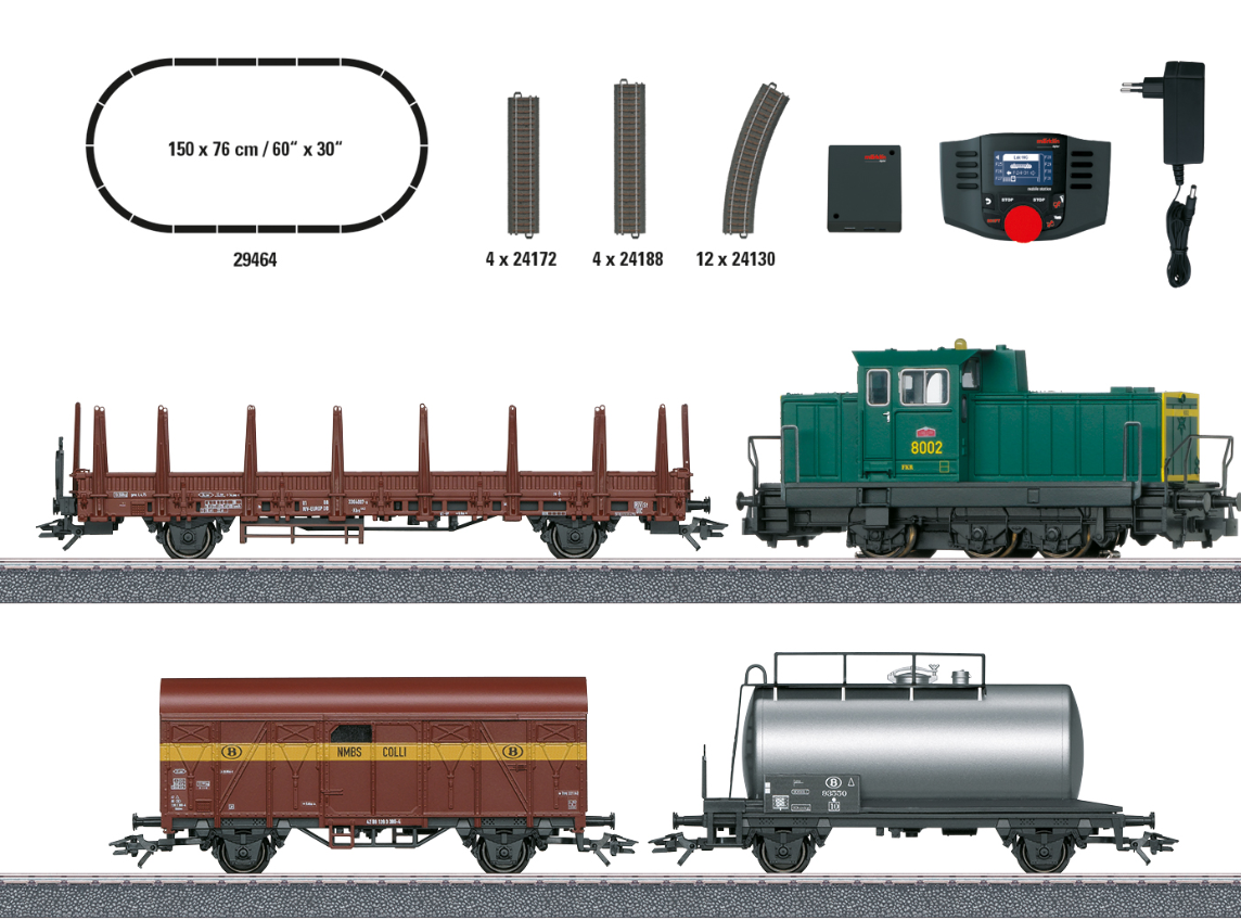 Märklin 29464 Caja de iniciación en digital Tren mercancías belga con serie 8000 H0 escala 1:87 ho 00