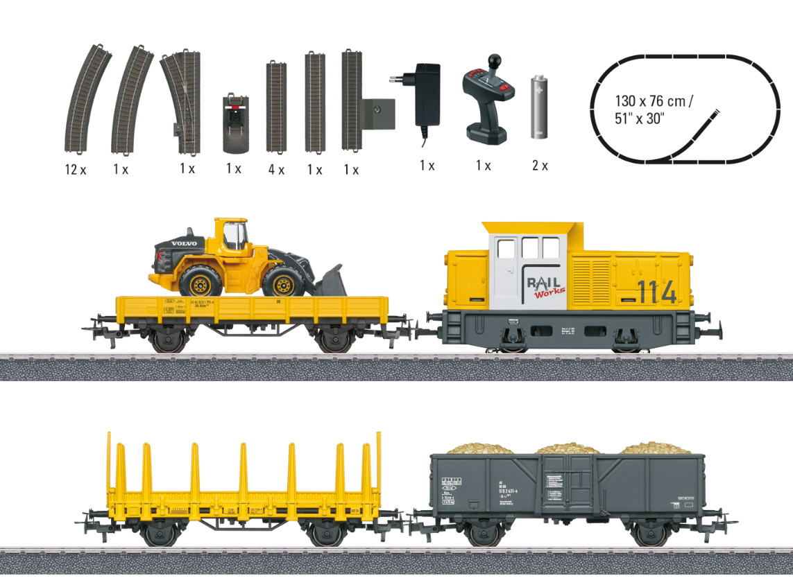 Märklin 29188 Start up Caja de iniciación "Obras" H0 escala 1:87 ho 00