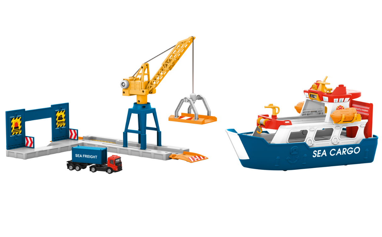 1/87 Märklin my world 072223 Buque de carga y grúa portuaria escala ho 00