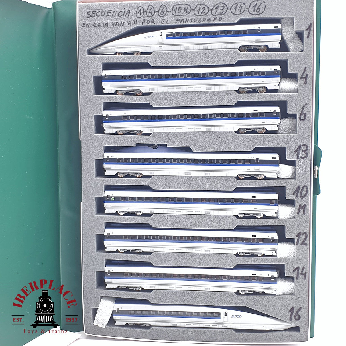 ♻️ Segunda mano - KATO 10-511 Unidad eléctrica de tren JR500 West Japan N escala 1:160