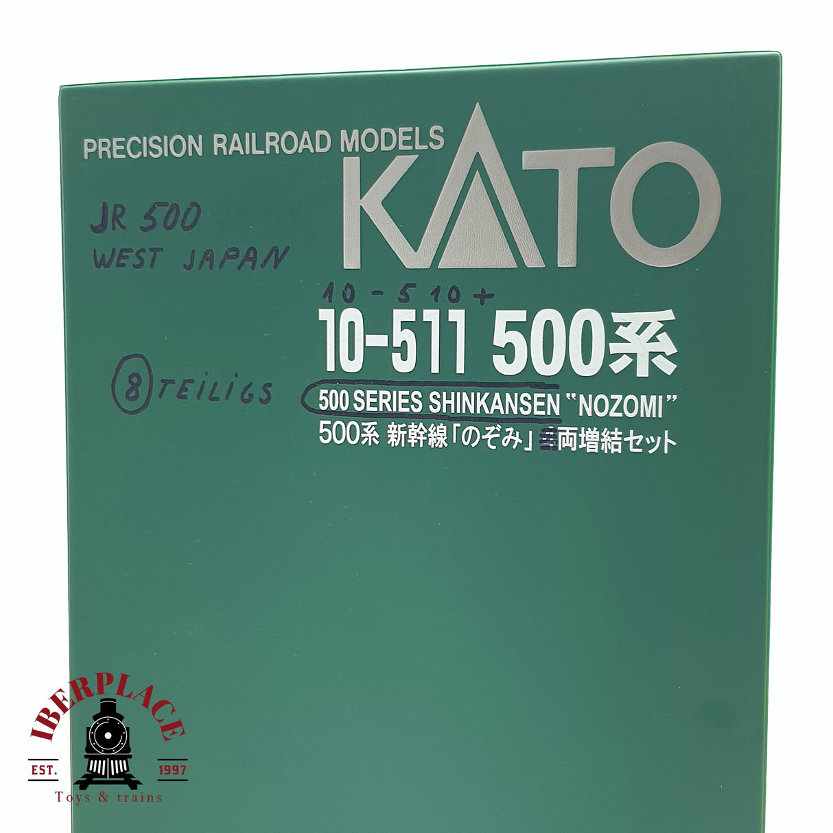 ♻️ Segunda mano - KATO 10-511 Unidad eléctrica de tren JR500 West Japan N escala 1:160