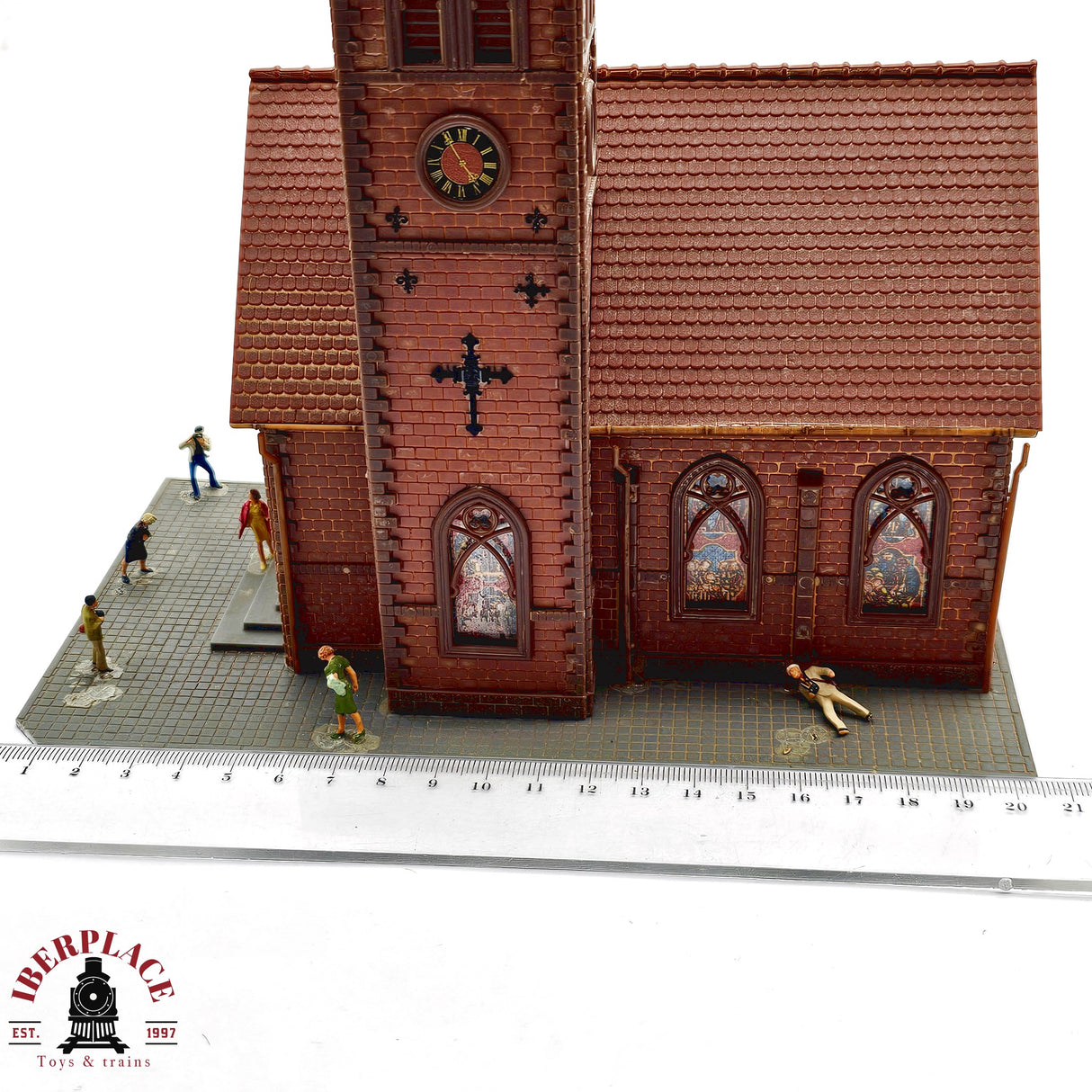 ♻️ 2da mano - Catedral con figuras H0 escala 1:87 A11