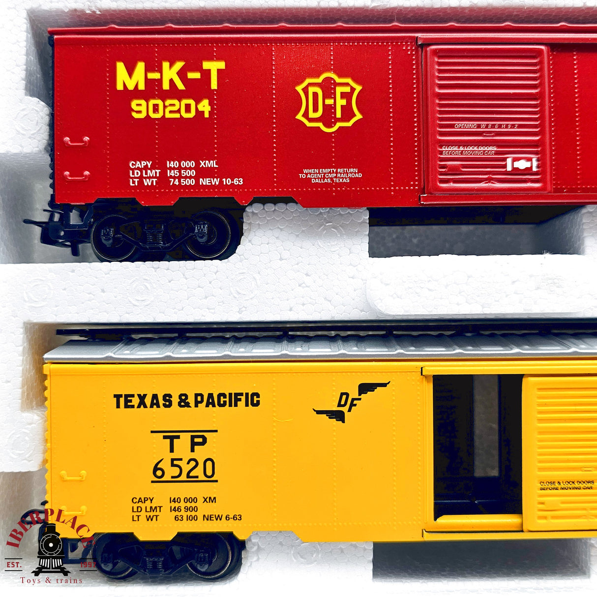 ♻️ 2da mano - Märklin 4579 Set vagones Texas & Pacific D-F H0 escala 1:87 EH011