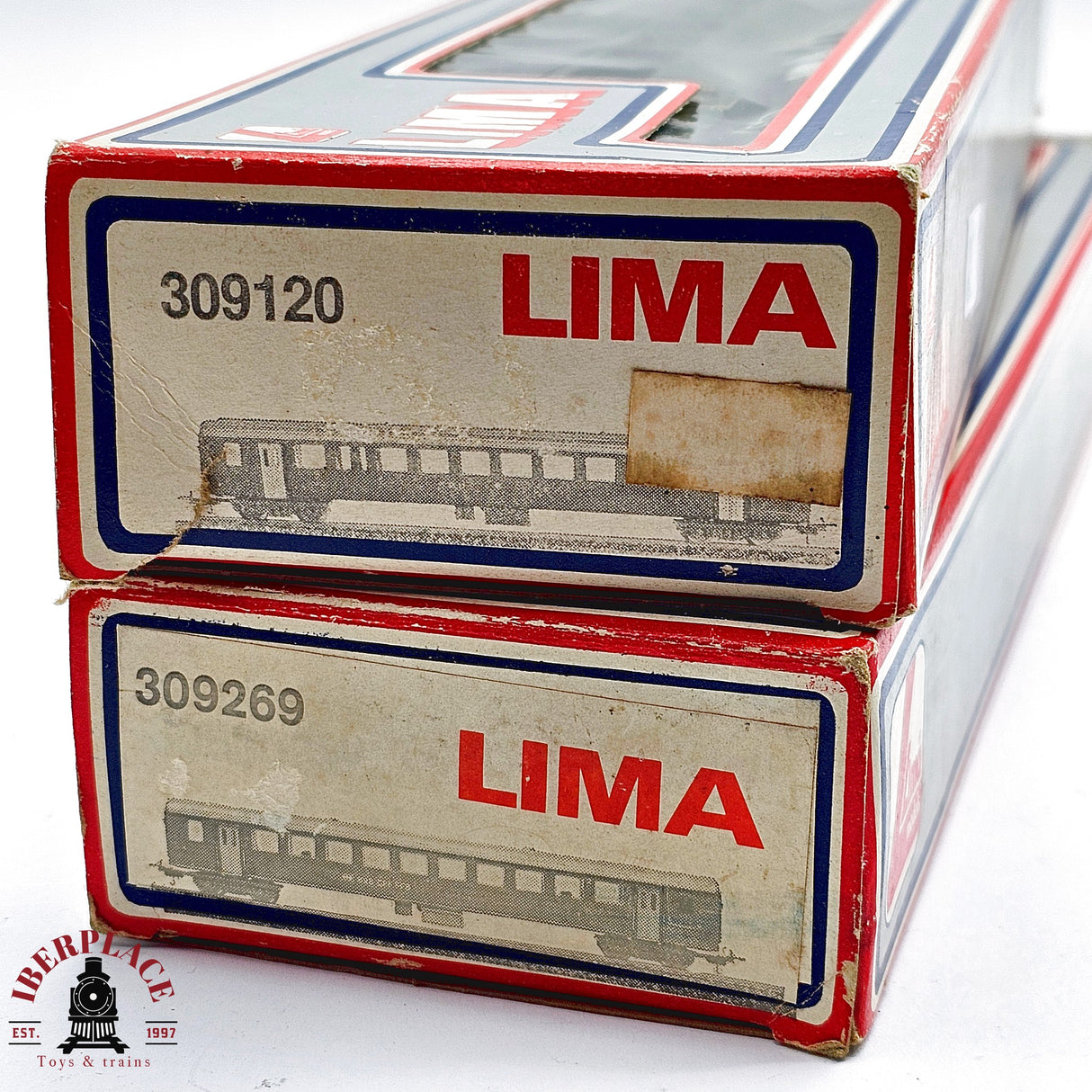 ♻️ 2da mano - DC Lima 2x vagones pasajero clase 2 SBB H0 escala 1:87 EH011