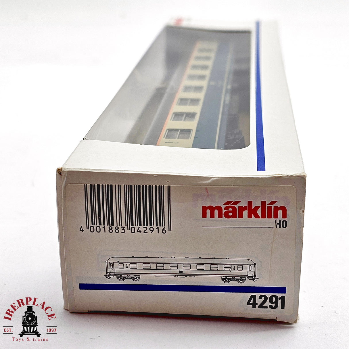 ♻️ 2da mano - Märklin 4291 vagón pasajeros DB clase 1 H0 escala 1:87 EH011
