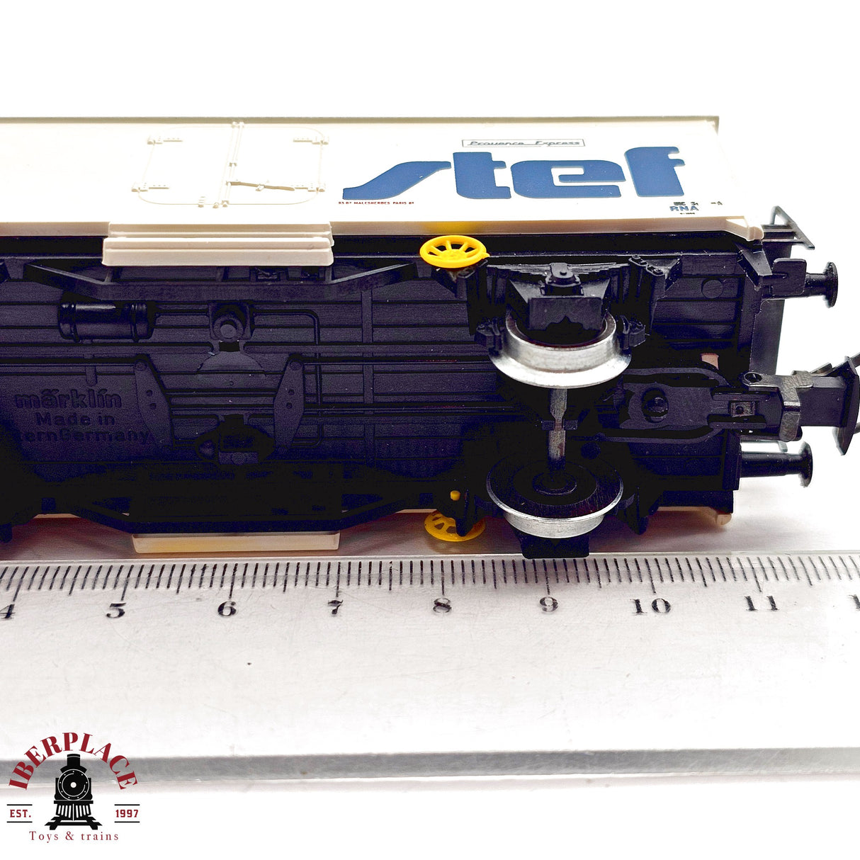 ♻️ 2da mano - Märklin 4427 vagón cerrado Stef interfrigo SNCF H0 escala 1:87 EH011