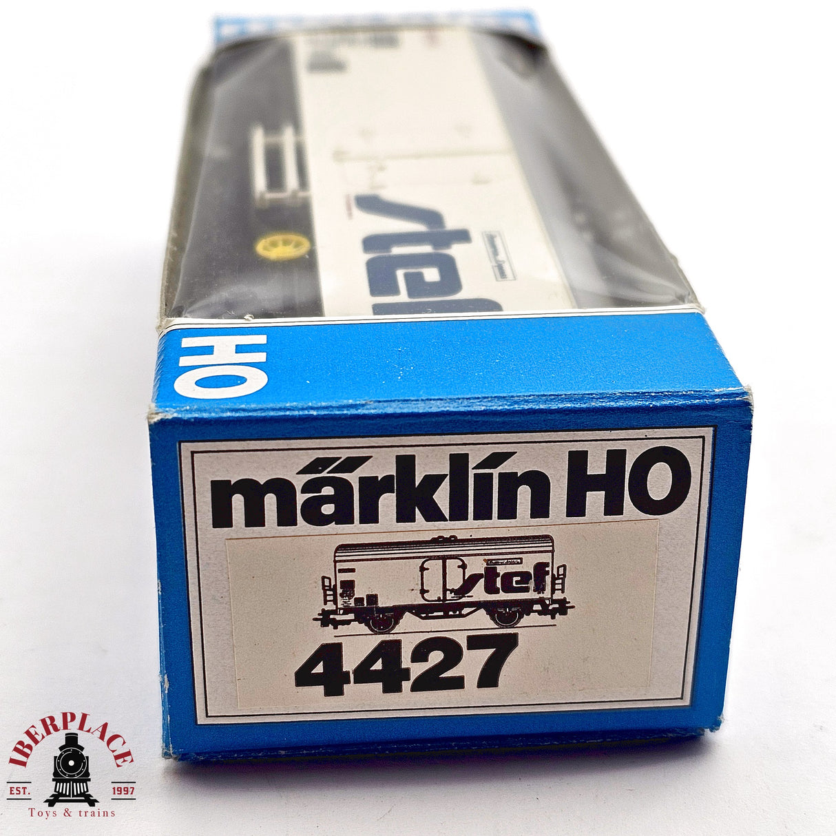 ♻️ 2da mano - Märklin 4427 vagón cerrado Stef interfrigo SNCF H0 escala 1:87 EH011