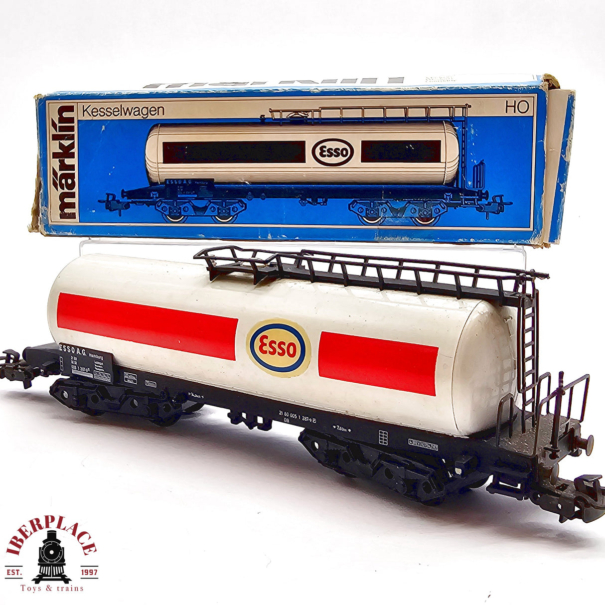 ♻️ 2da mano - Märklin 4650 vagón cisterna ESSO DB H0 escala 1:87 EH011