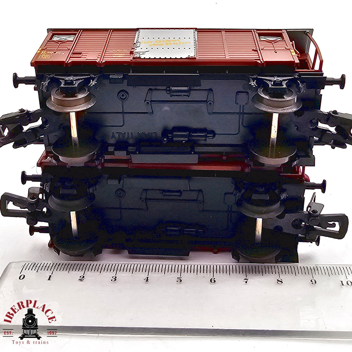 ♻️ 2da mano - DC Lima 2x vagones mercancias SBB CFF H0 escala 1:87 EH011