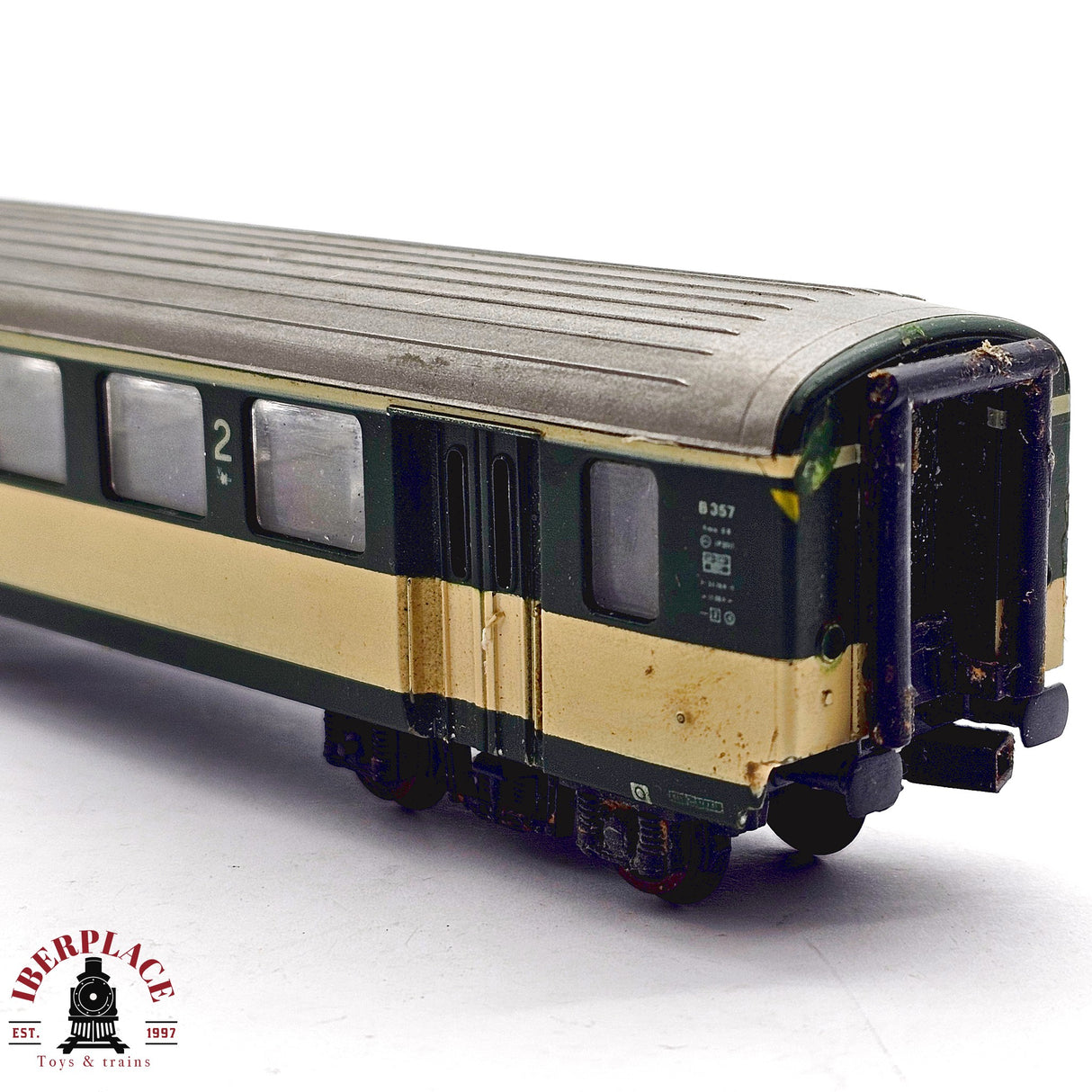 ♻️ 2da mano - DC Lima 309508K vagón pasajeros BT clase 2 H0 escala 1:87 EH011