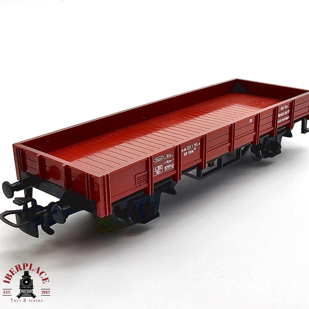 ♻️ 2da mano - AC Märklin 4423 vagón plataforma DB H0 escala 1:87 EH011