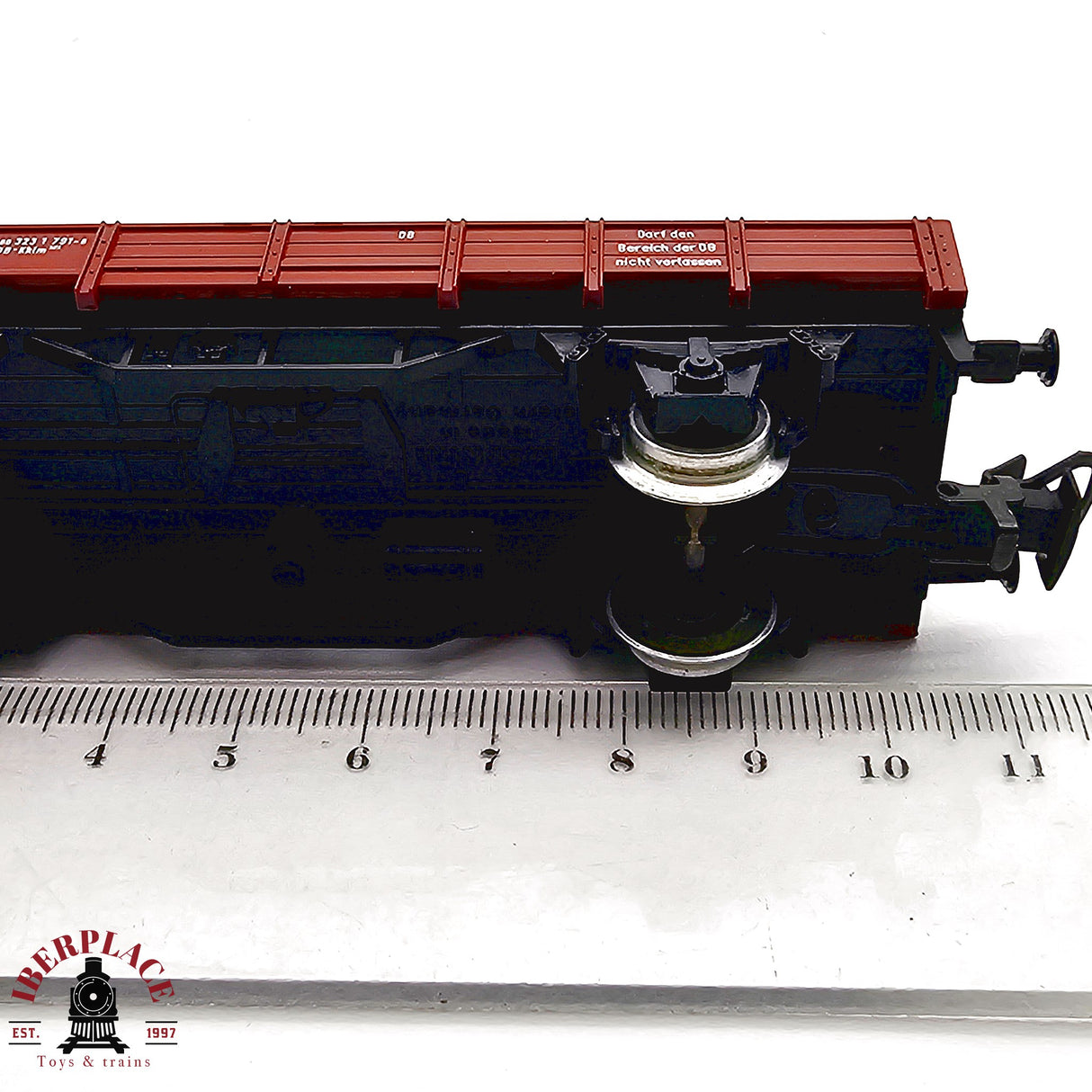 ♻️ 2da mano - AC Märklin 4423 vagón plataforma DB H0 escala 1:87 EH011
