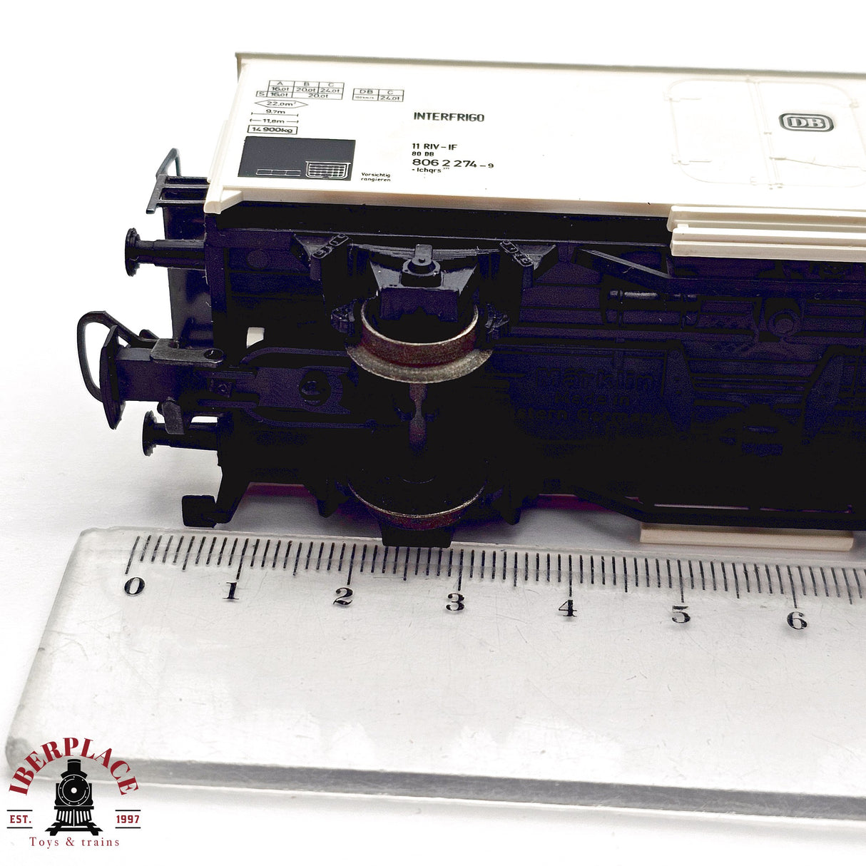 ♻️ 2da mano - AC Märklin 4415 vagón cerrado interfrigo DB H0 escala 1:87 EH011