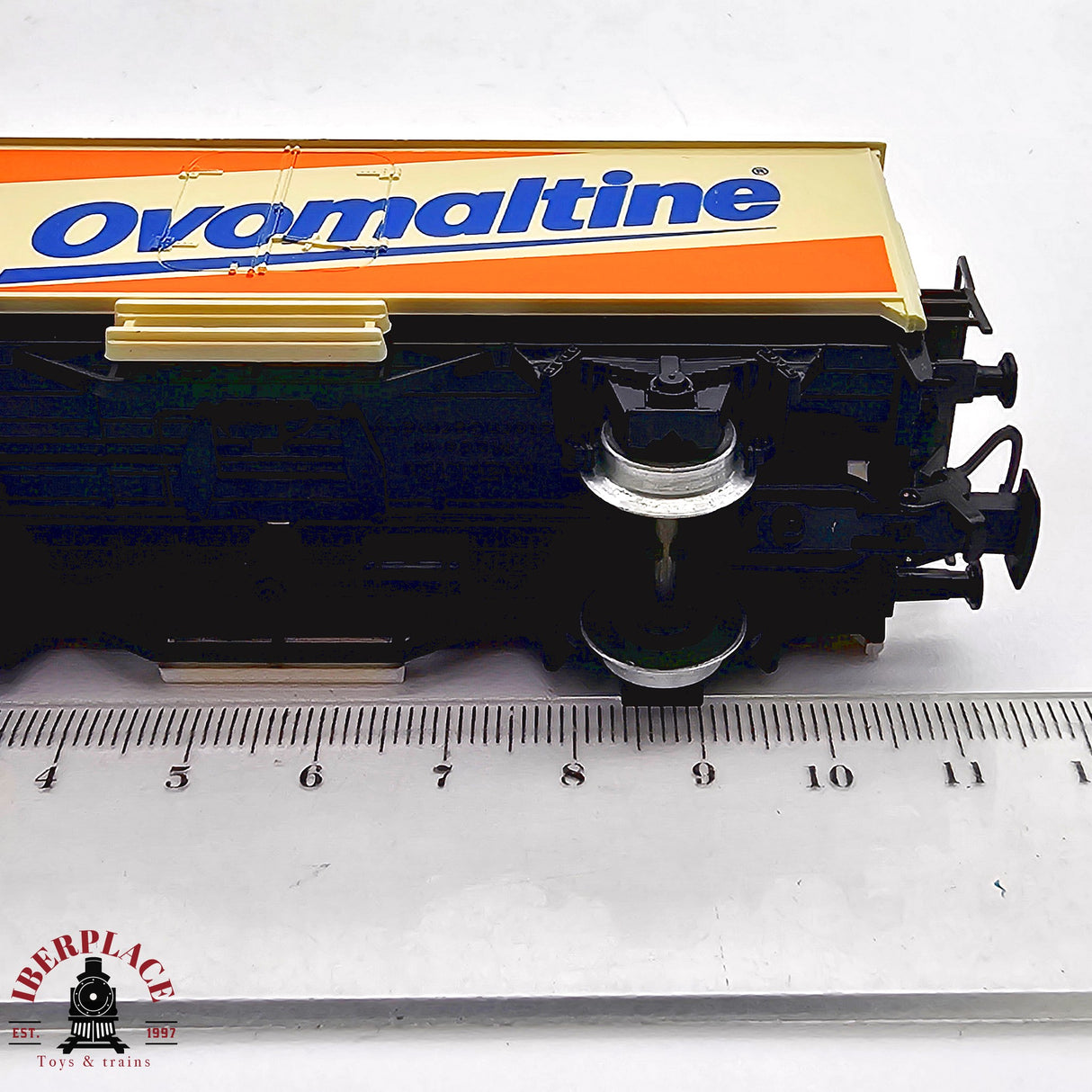 ♻️ 2da mano - AC Märklin 4428 vagón cerrado Ovomaltine SBB H0 escala 1:87 EH011
