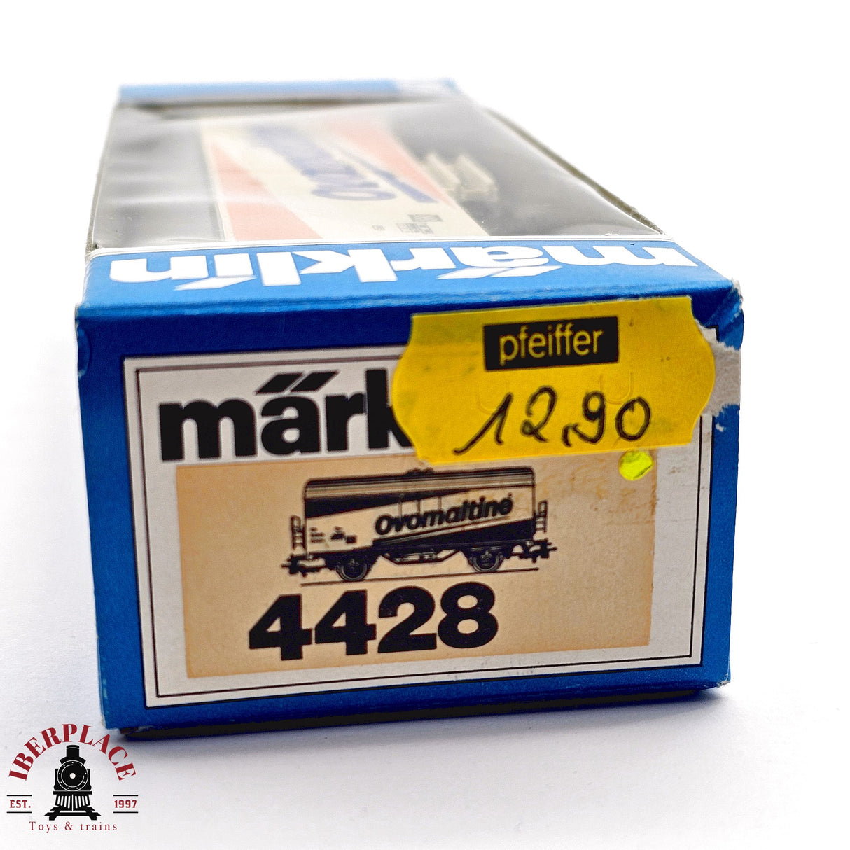 ♻️ 2da mano - AC Märklin 4428 vagón cerrado Ovomaltine SBB H0 escala 1:87 EH011