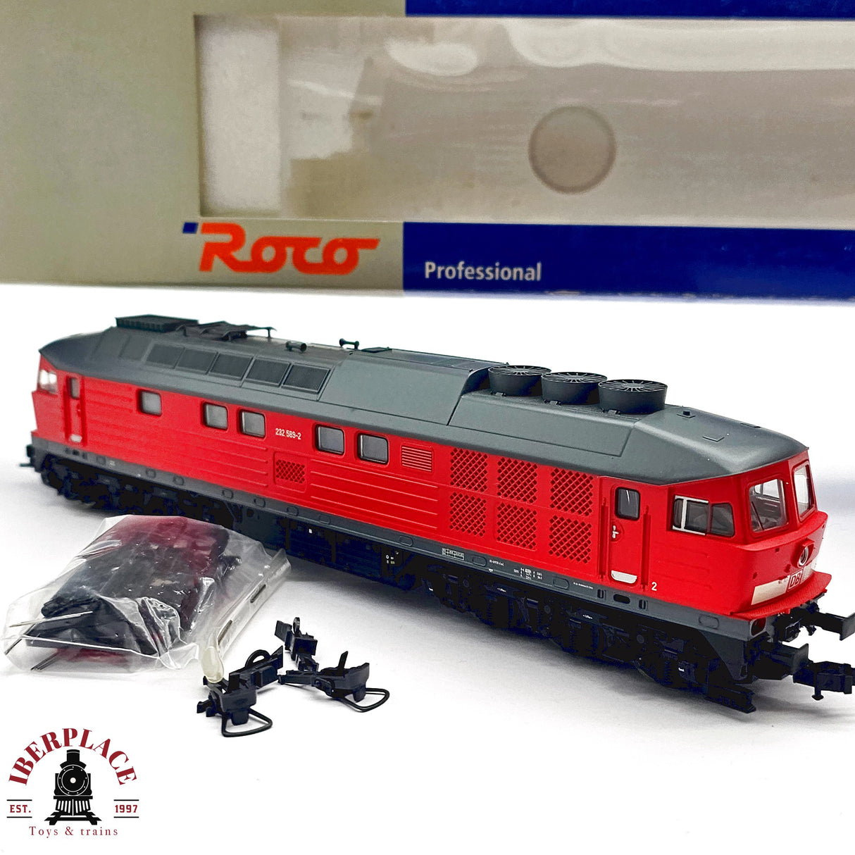 ♻️ 2da mano - DC Roco 63913 Locomotora BR 232 DB AG H0 escala 1:87 E12