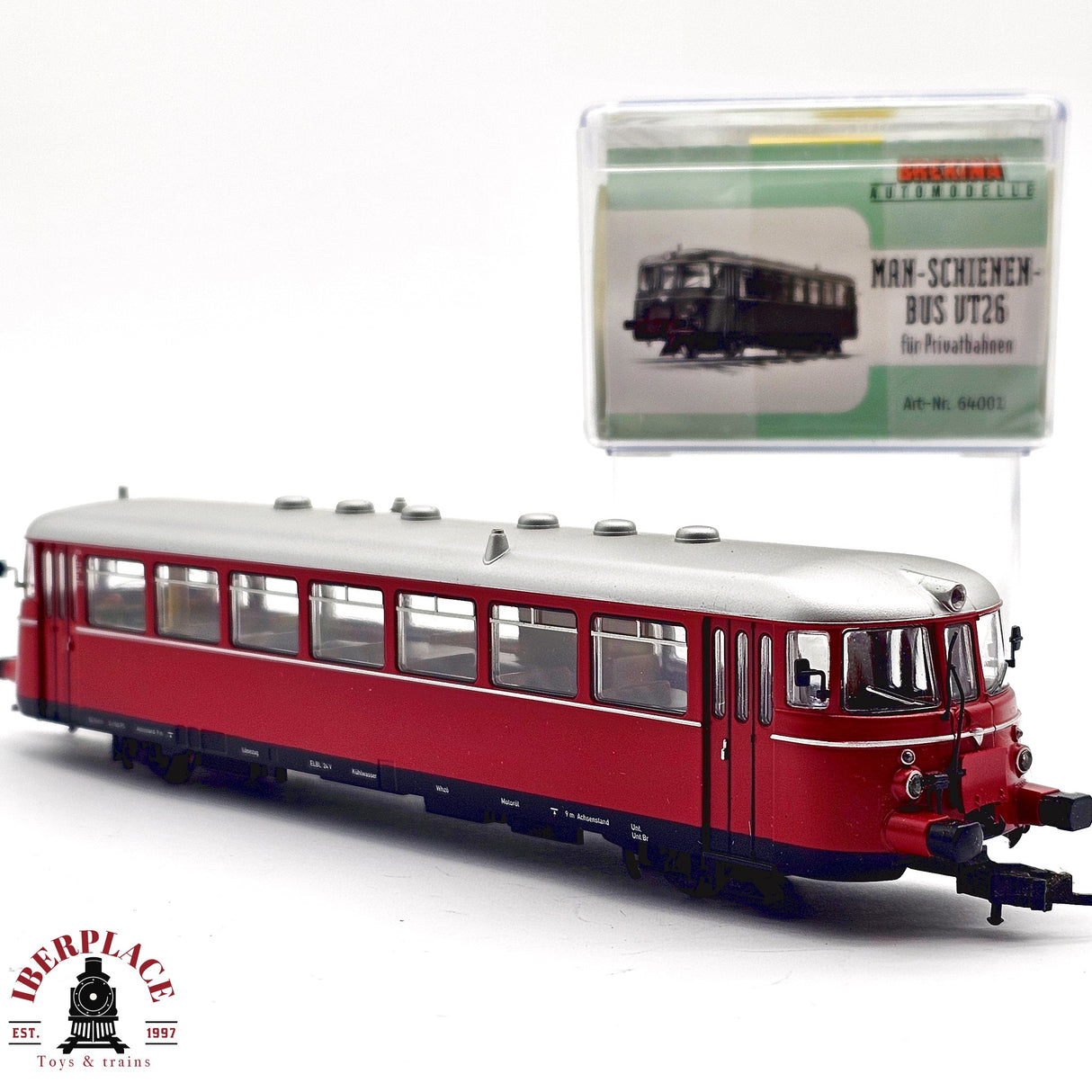 ♻️ 2da mano - BREKINA 64001 Ferrobus diesel MAN VT 26 H0 escala 1:87 E12