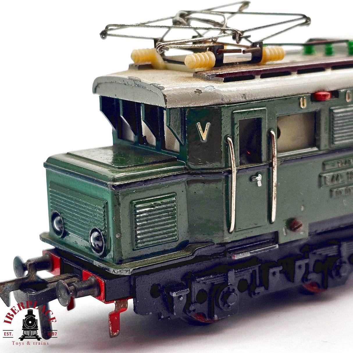 ♻️ 2da mano - DC Fleischmann 1335 vintage Locomotora E44 1952 Hierro fundido H0 escala 1:87 E12