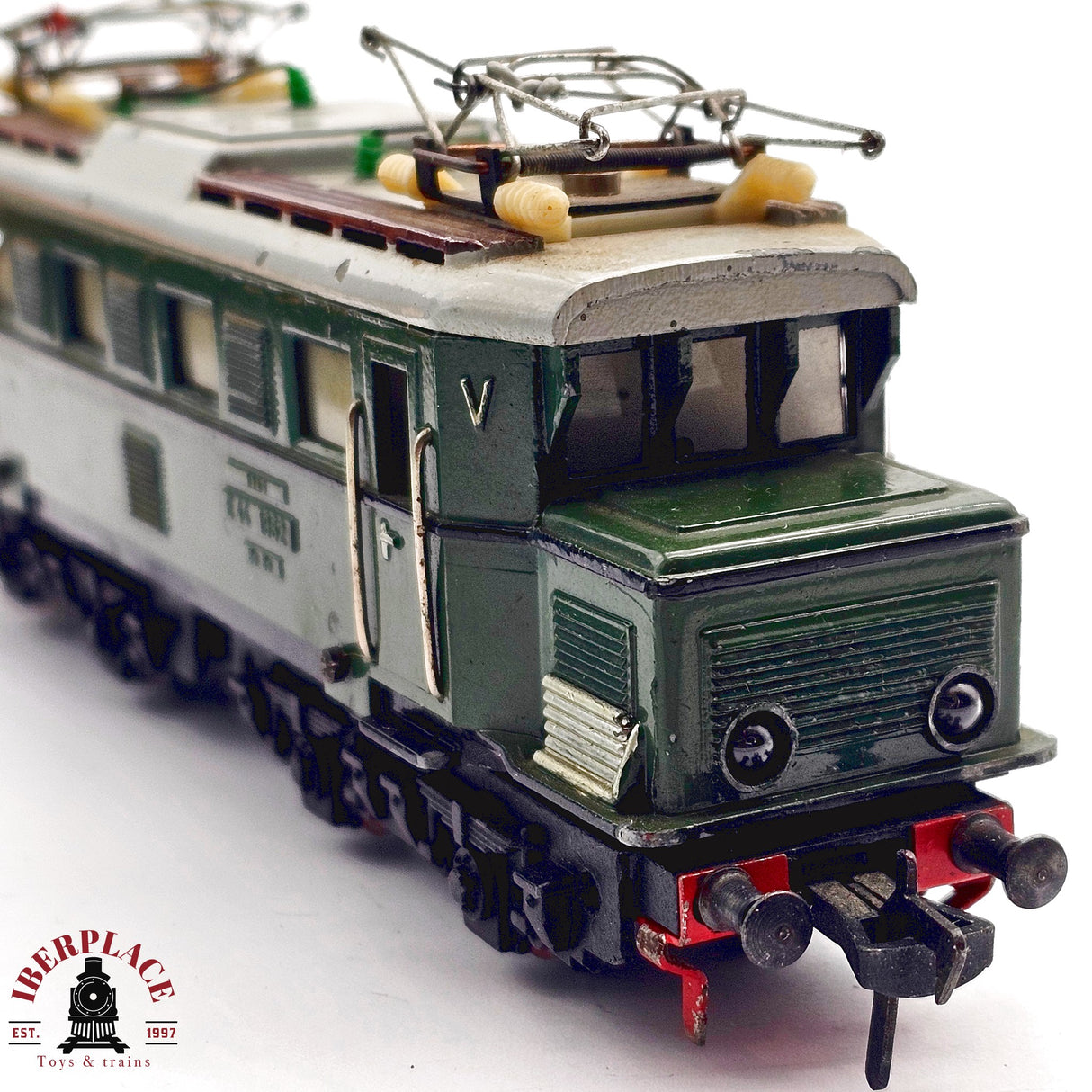 ♻️ 2da mano - DC Fleischmann 1335 vintage Locomotora E44 1952 Hierro fundido H0 escala 1:87 E12