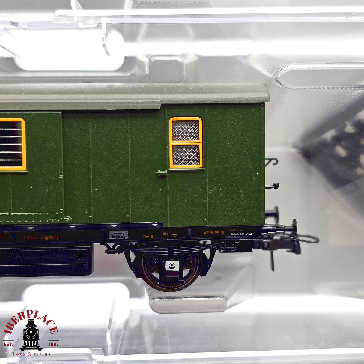 ♻️ 2da mano - DC Roco 64052 set vagones pasajeros equipaje clase 3 DB H0 escala 1:87 E12