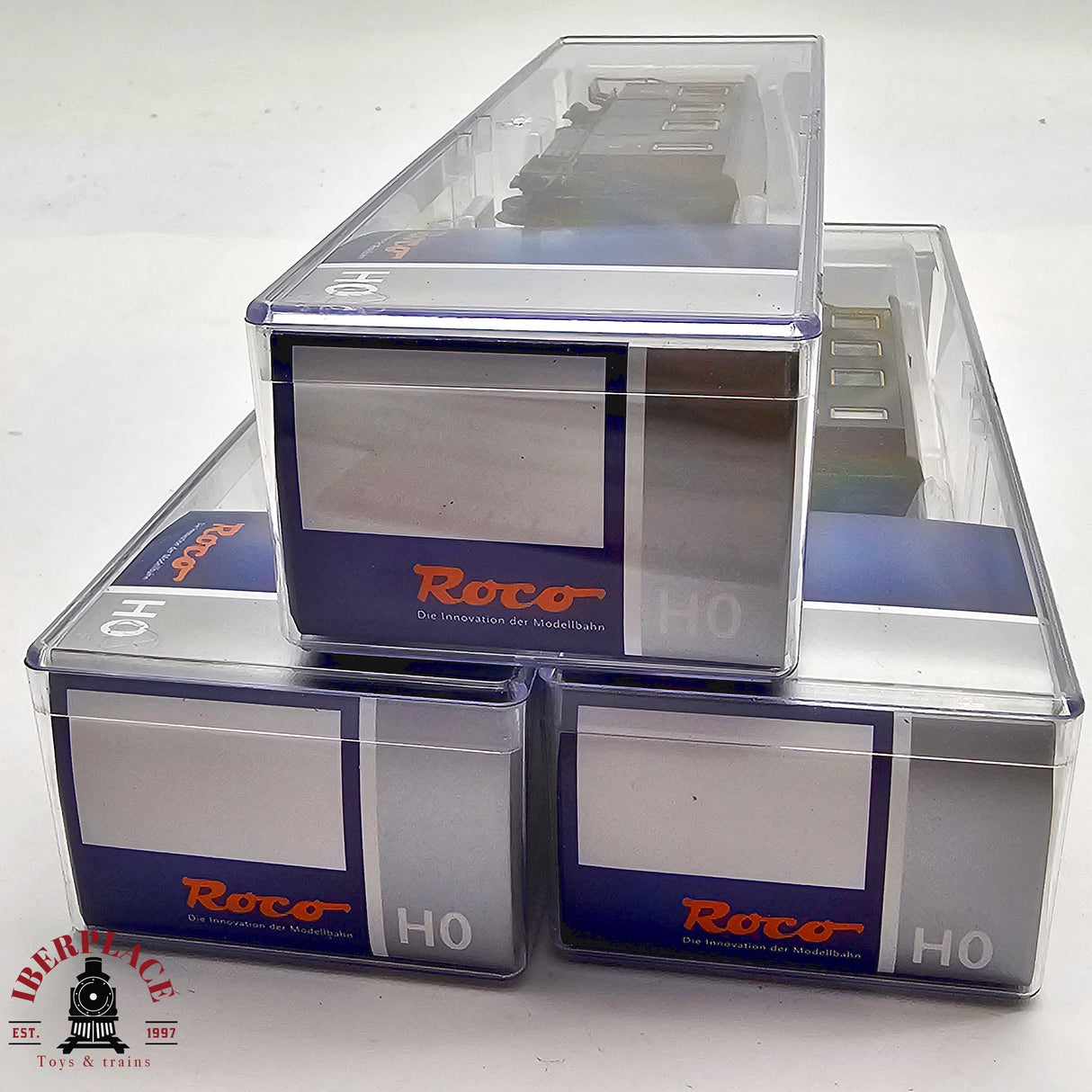 ♻️ 2da mano - DC Roco 64052 set vagones pasajeros equipaje clase 3 DB H0 escala 1:87 E12