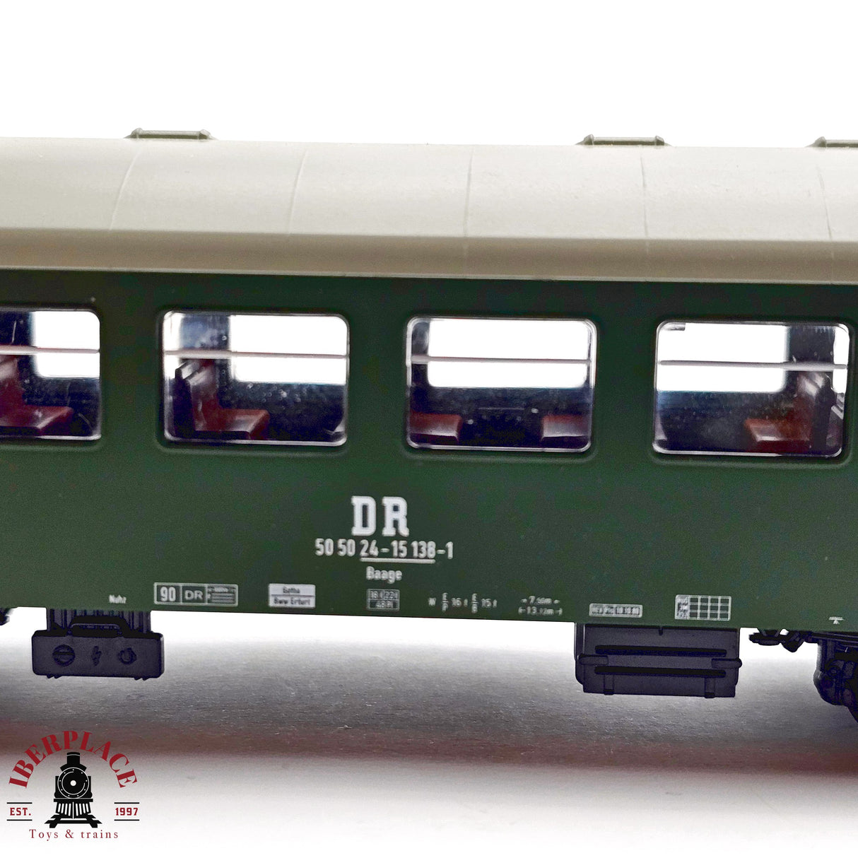 ♻️ 2da mano - DC PIKO 53021 vagón pasajeros DR Ep IV H0 escala 1:87 E12