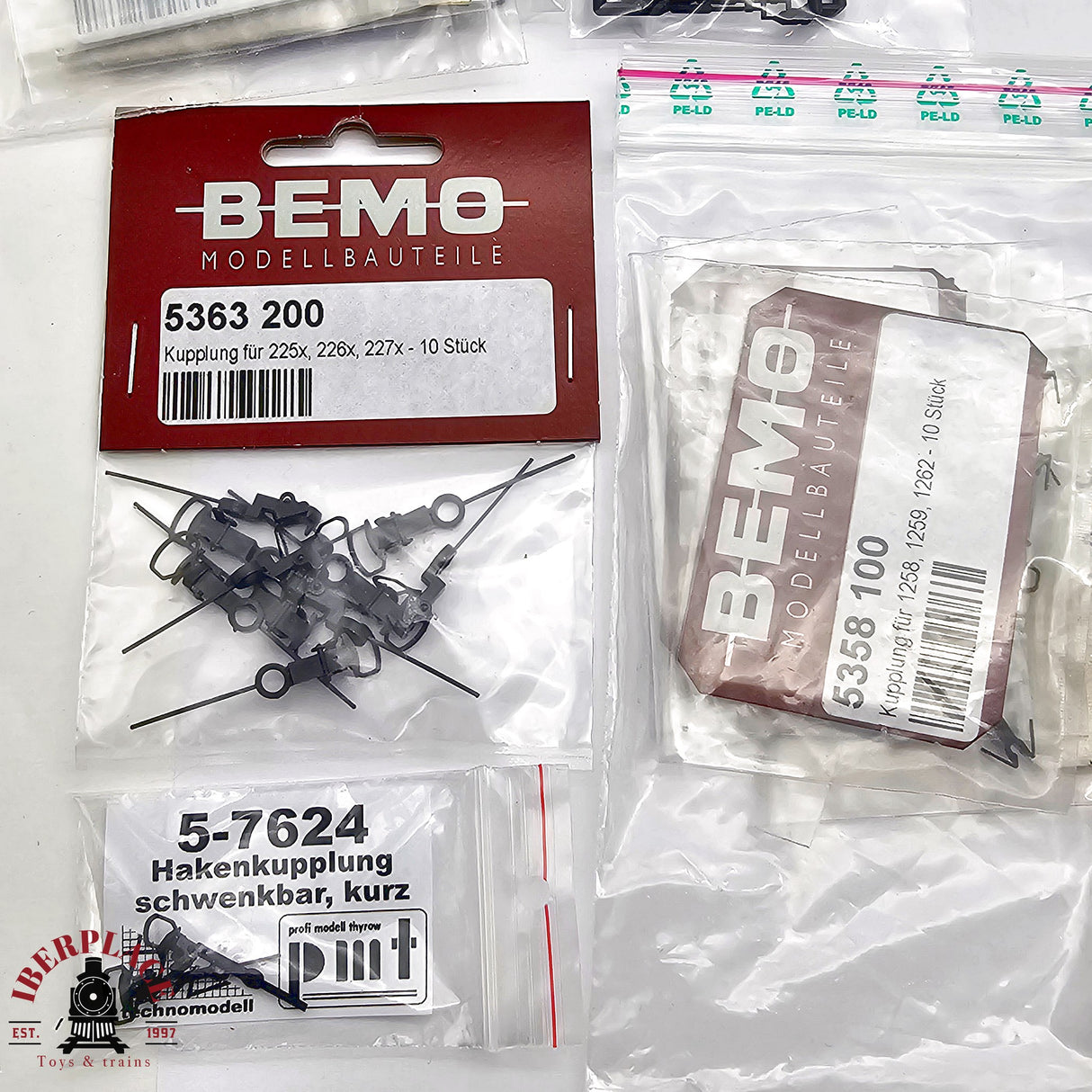 ♻️ 2da mano - BEMO Lote de repuestos para via estrecha H0 escala 1:87 E12