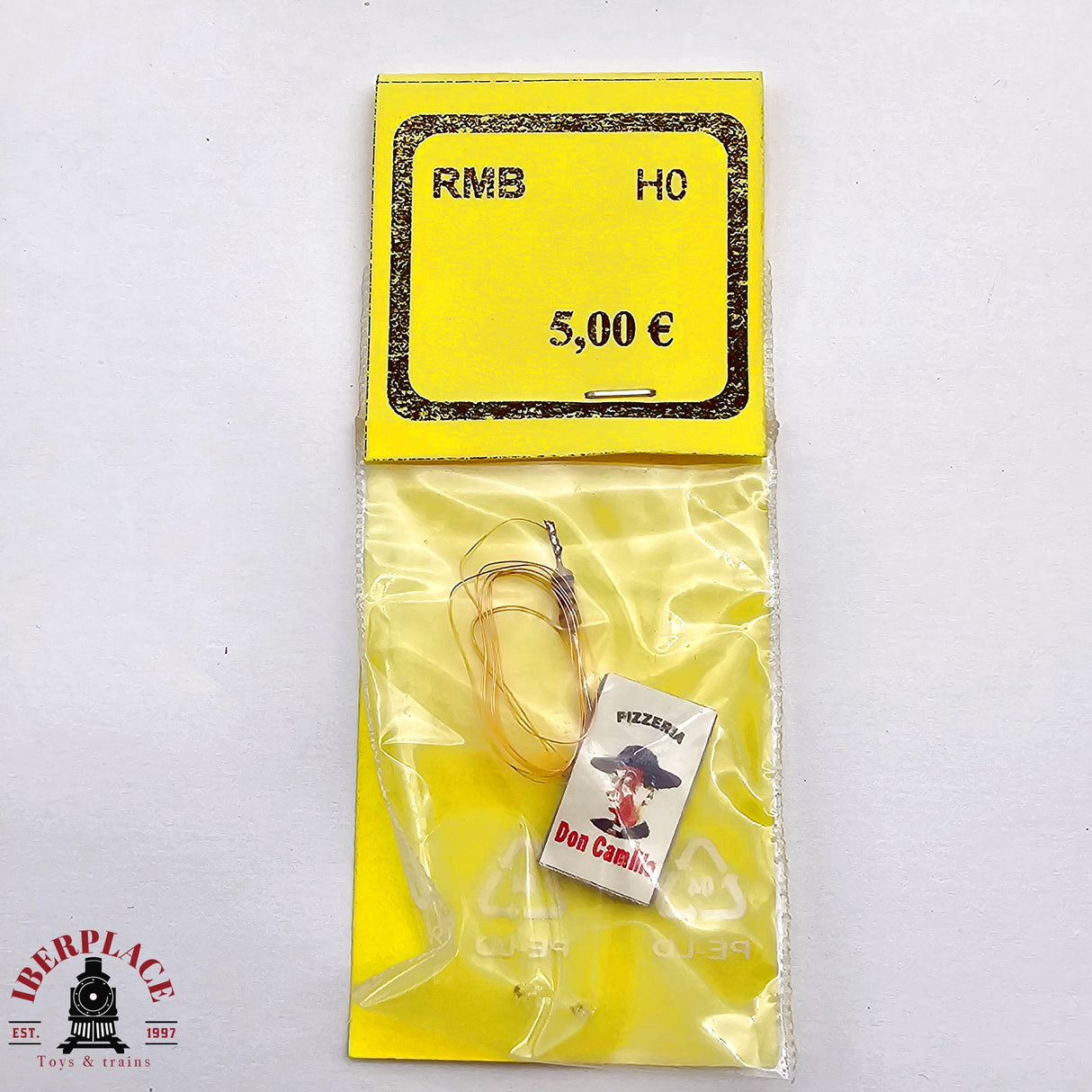♻️ 2da mano - Cartel con iluminacion pizzeria don camilo H0 escala 1:87 E12
