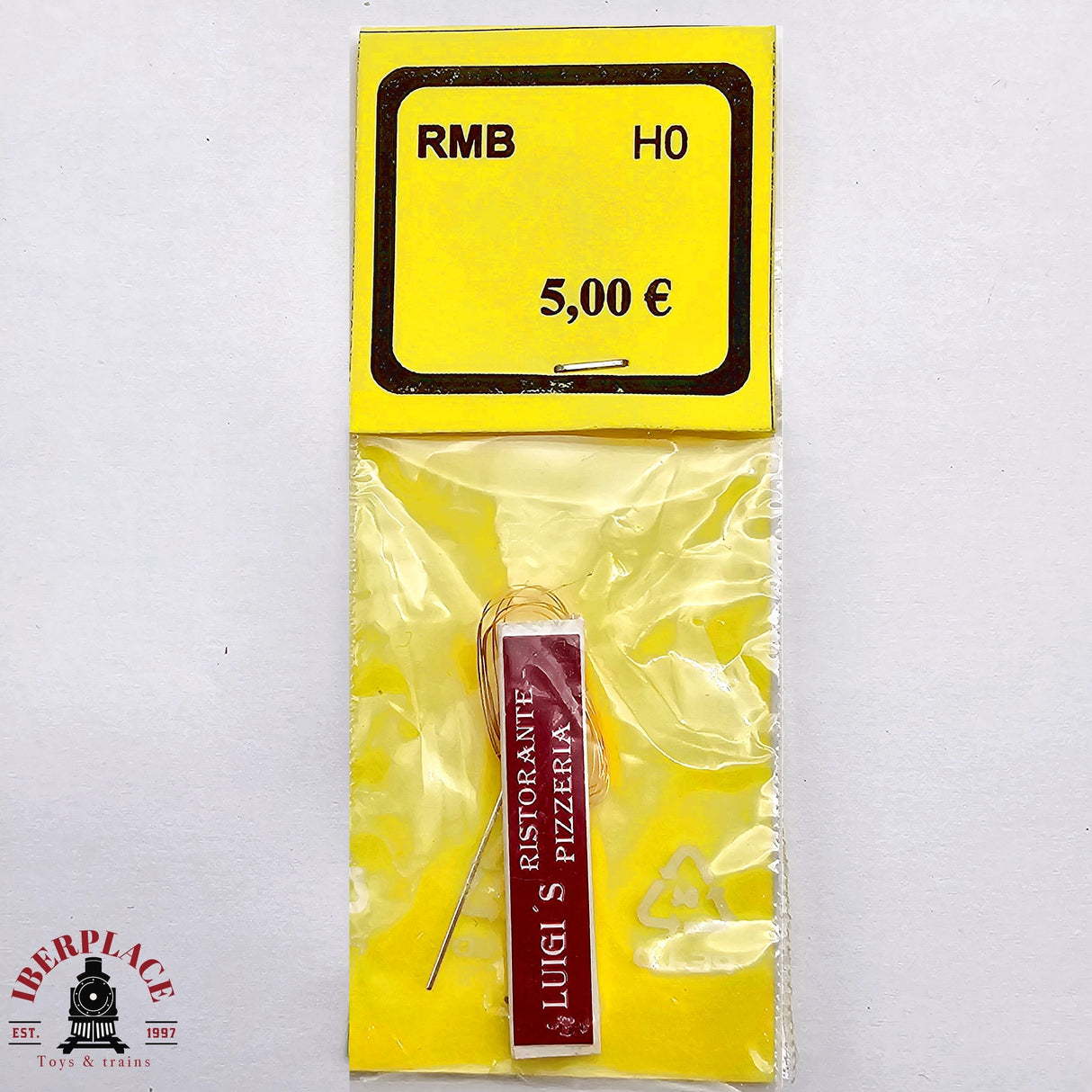 ♻️ 2da mano - Cartel con iluminacion Luigi's pizzeria H0 escala 1:87 E12