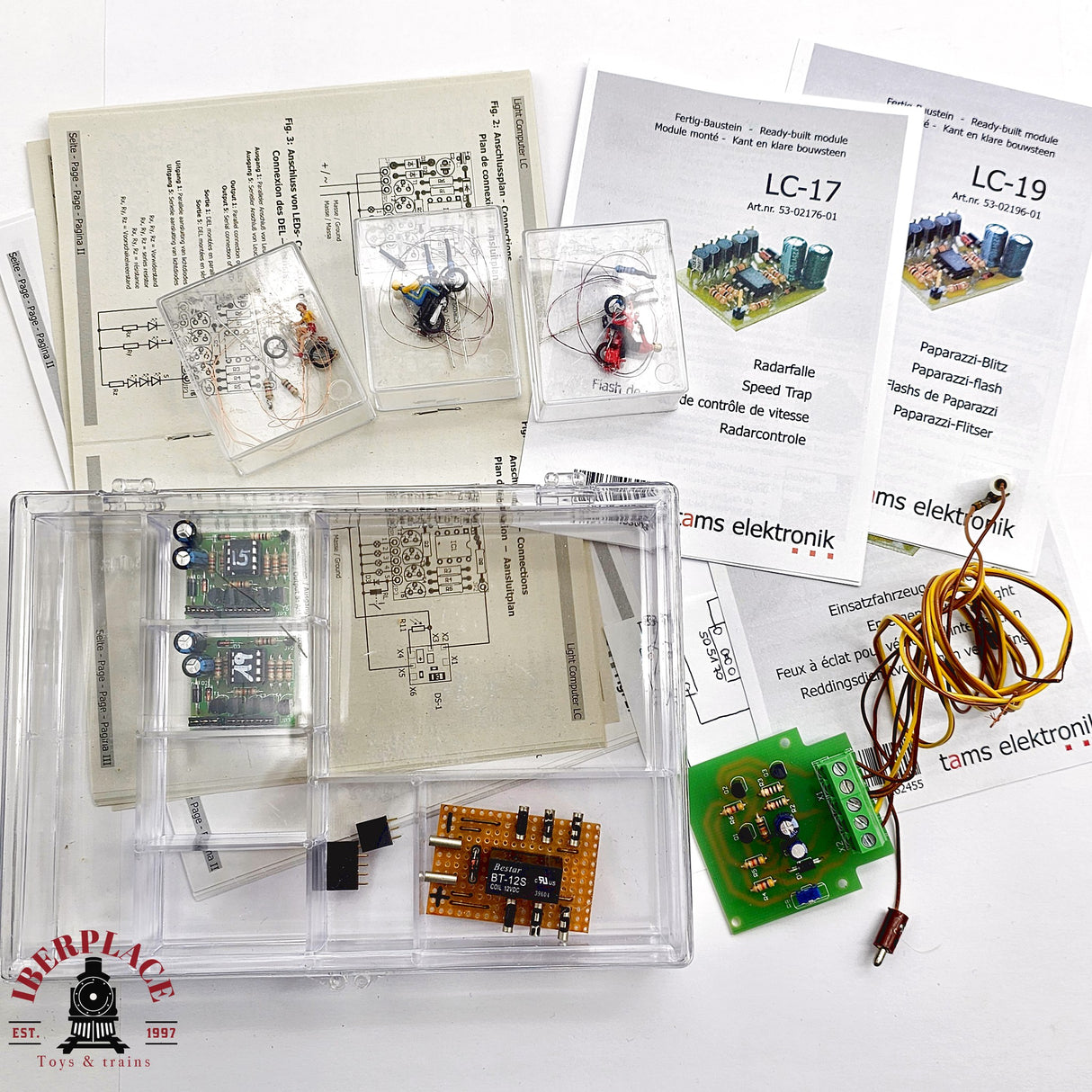 ♻️ 2da mano - Lote de figuras con mecanismo electrónico control de velocidad H0 escala 1:87 E12