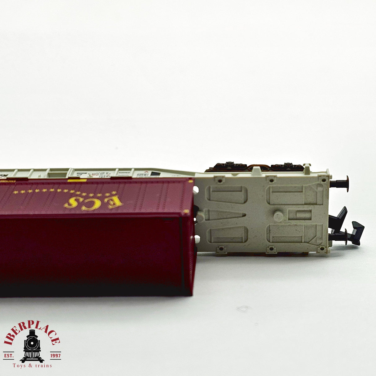 ♻️ 2da mano - Fleischmann 8246K vagón contenedor Kombiwaggon European Containers N escala 1:160 E13