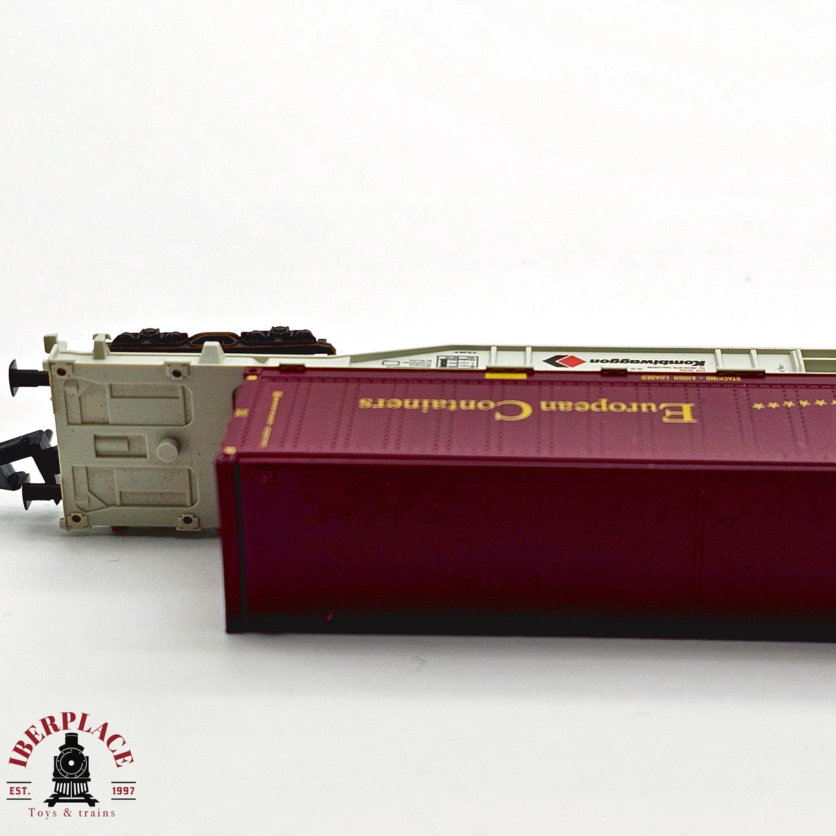 ♻️ 2da mano - Fleischmann 8246K vagón contenedor Kombiwaggon European Containers N escala 1:160 E13