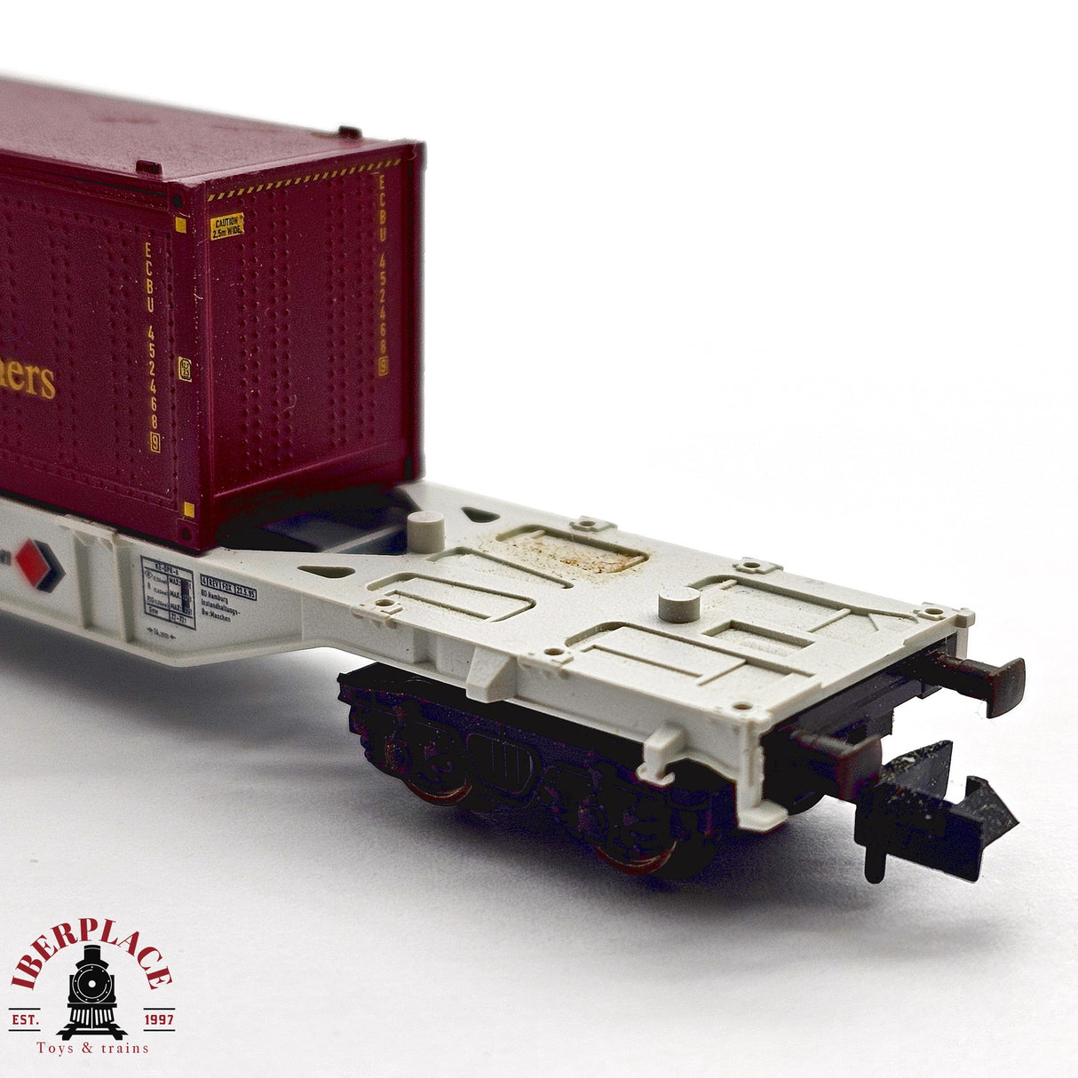 ♻️ 2da mano - Fleischmann 8251K vagón contenedor Kombiwaggon European Containers N escala 1:160 E13