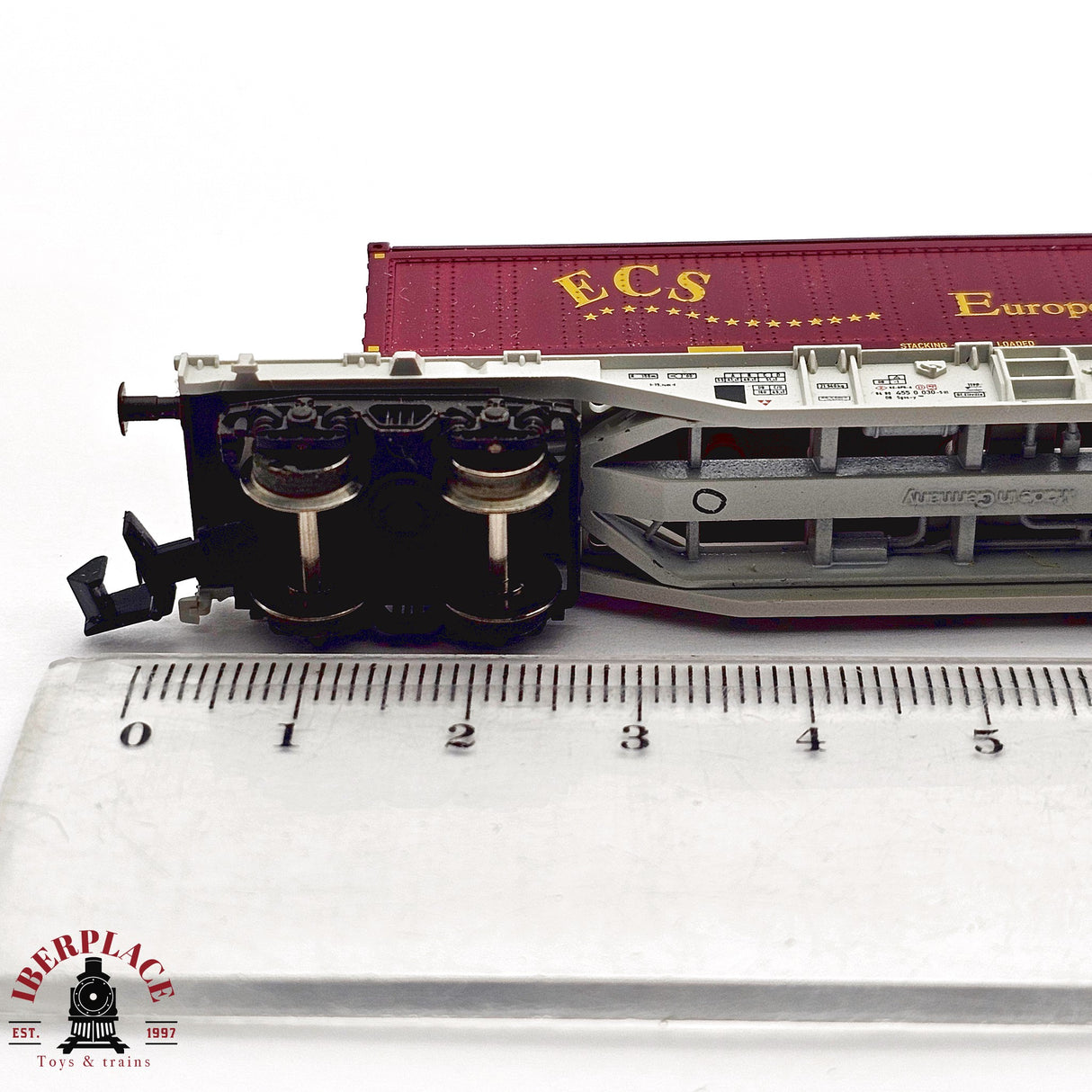 ♻️ 2da mano - Fleischmann 8251K vagón contenedor Kombiwaggon European Containers N escala 1:160 E13