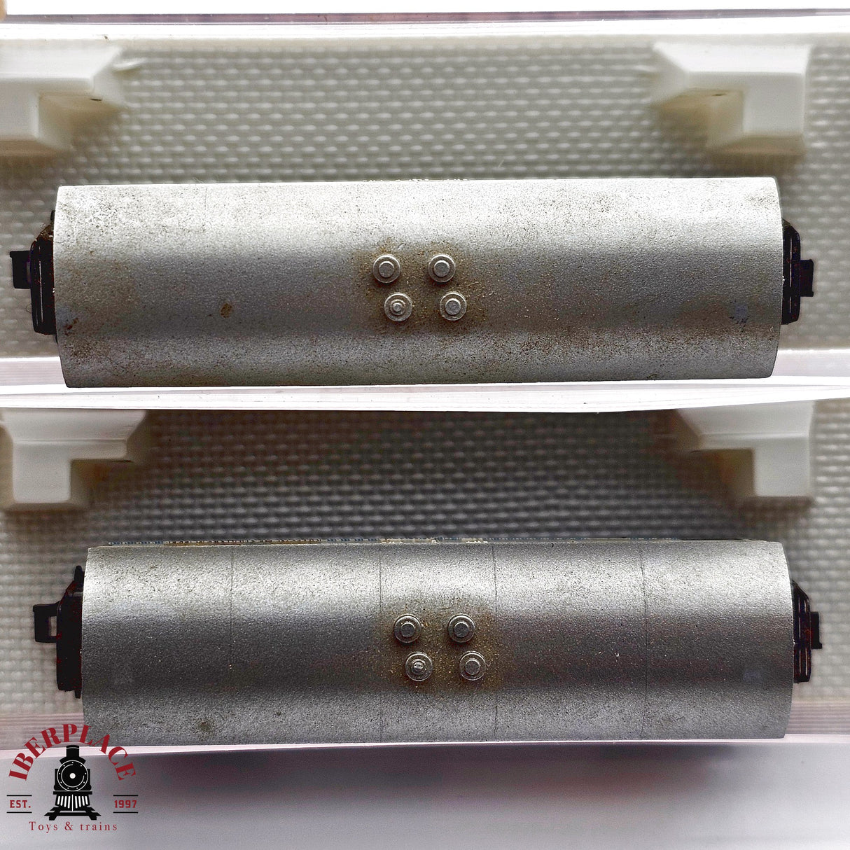 ♻️ 2da mano - Fleischmann 2x vagones cerrados Weihenstephan Nordsee DB N escala 1:160 E13