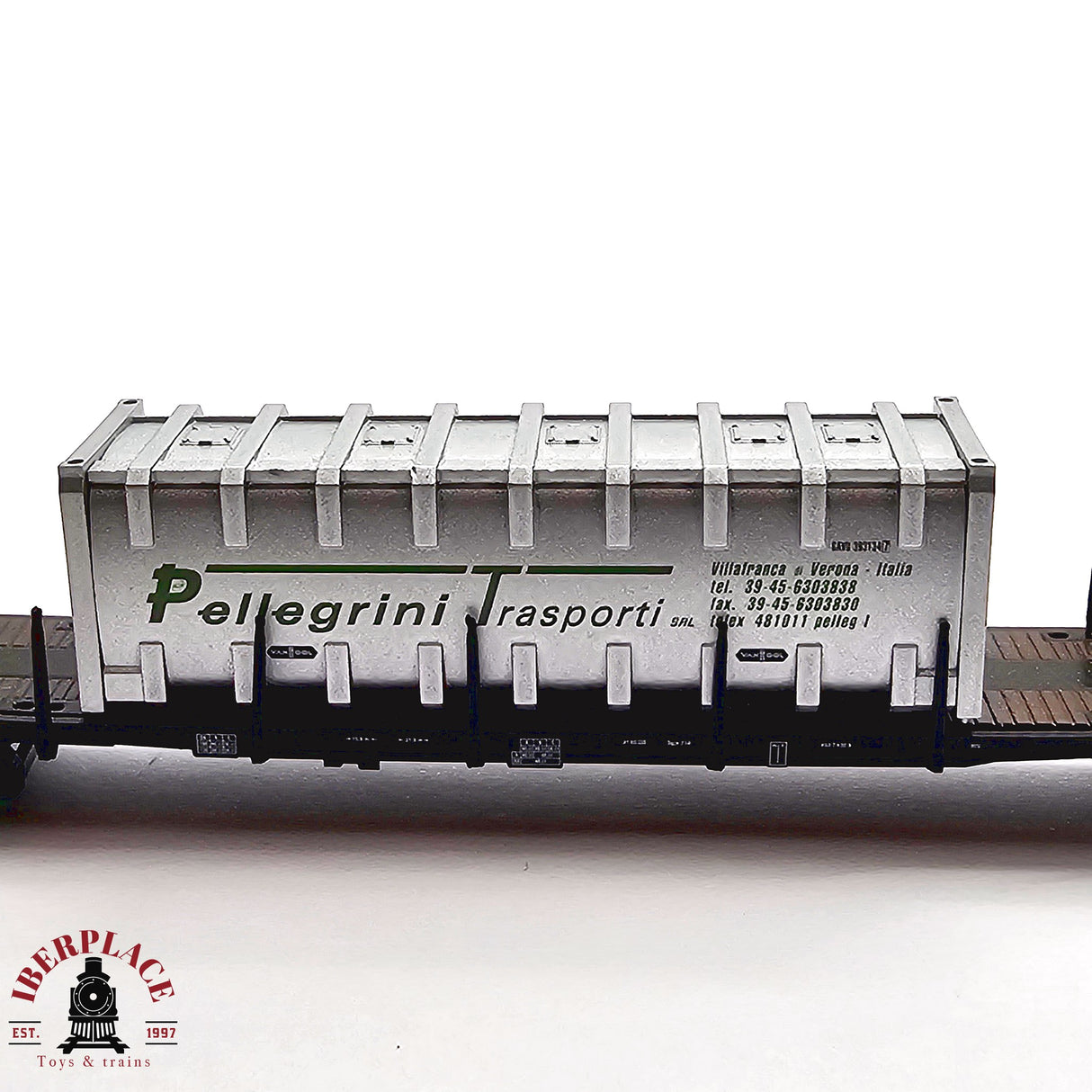 ♻️ 2da mano - Arnold 4765 vagón telero Pellegrini Transporti N escala 1:160 E13x