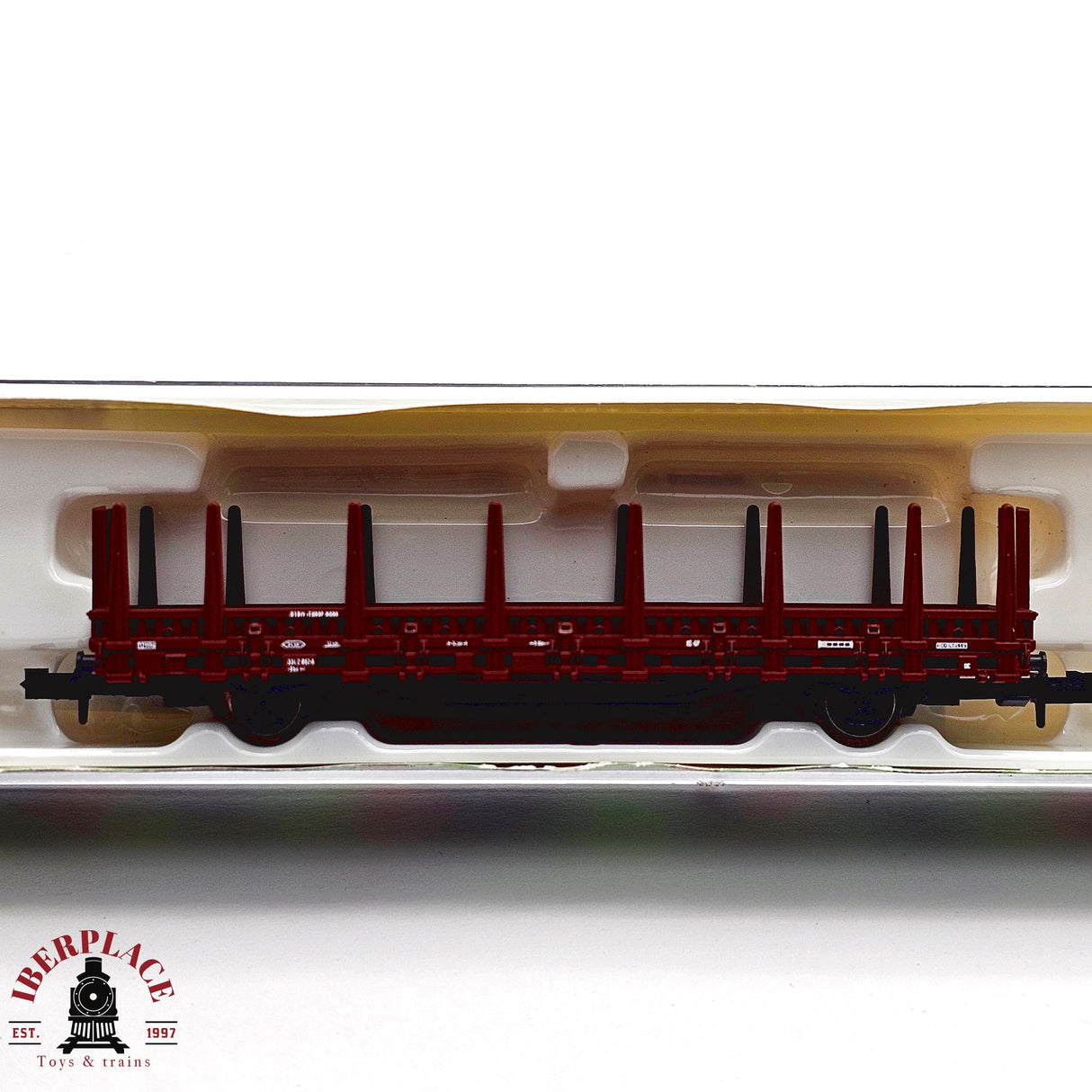 ♻️ 2da mano - Roco 935 vagón telero Europ DB N escala 1:160 E13