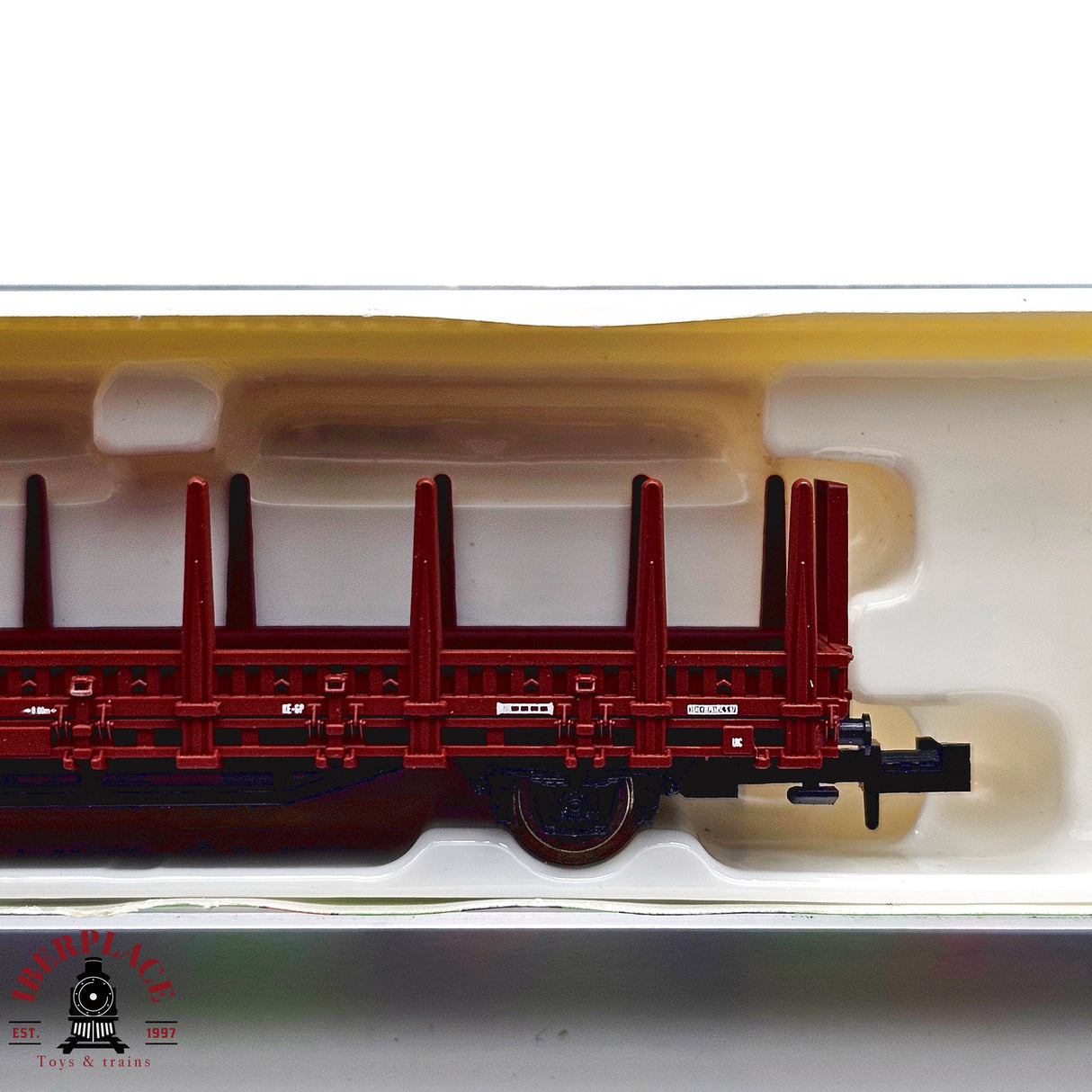 ♻️ 2da mano - Roco 935 vagón telero Europ DB N escala 1:160 E13