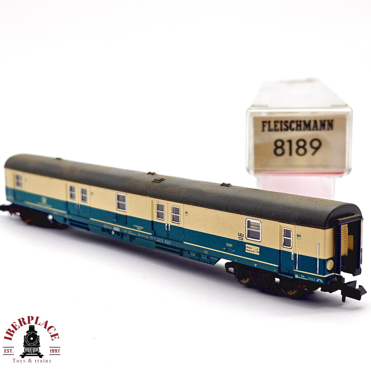 ♻️ 2da mano - Fleischmann 8189 vagon correos Deutsche Bundespost N escala 1:160 E13