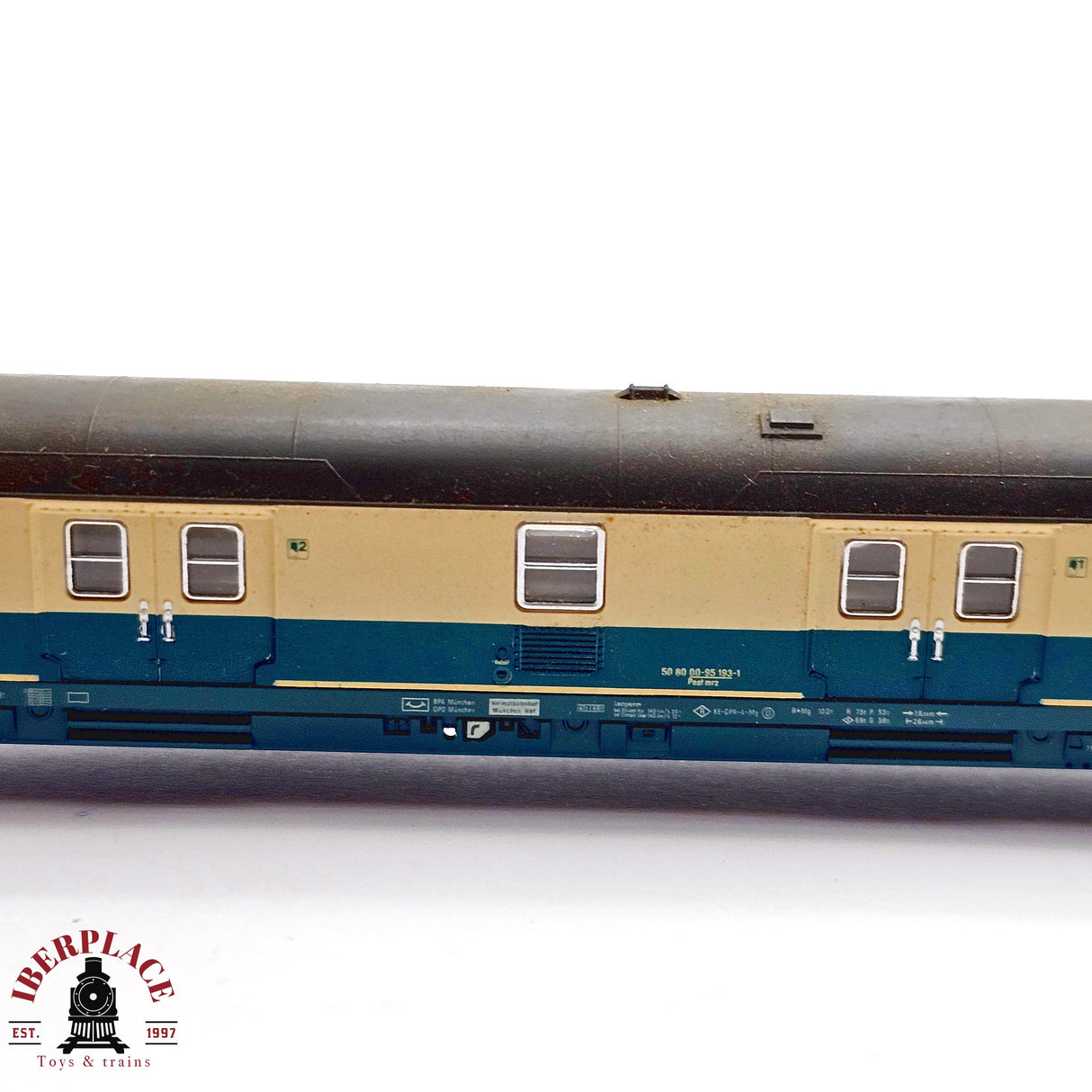 ♻️ 2da mano - Fleischmann 8189 vagon correos Deutsche Bundespost N escala 1:160 E13