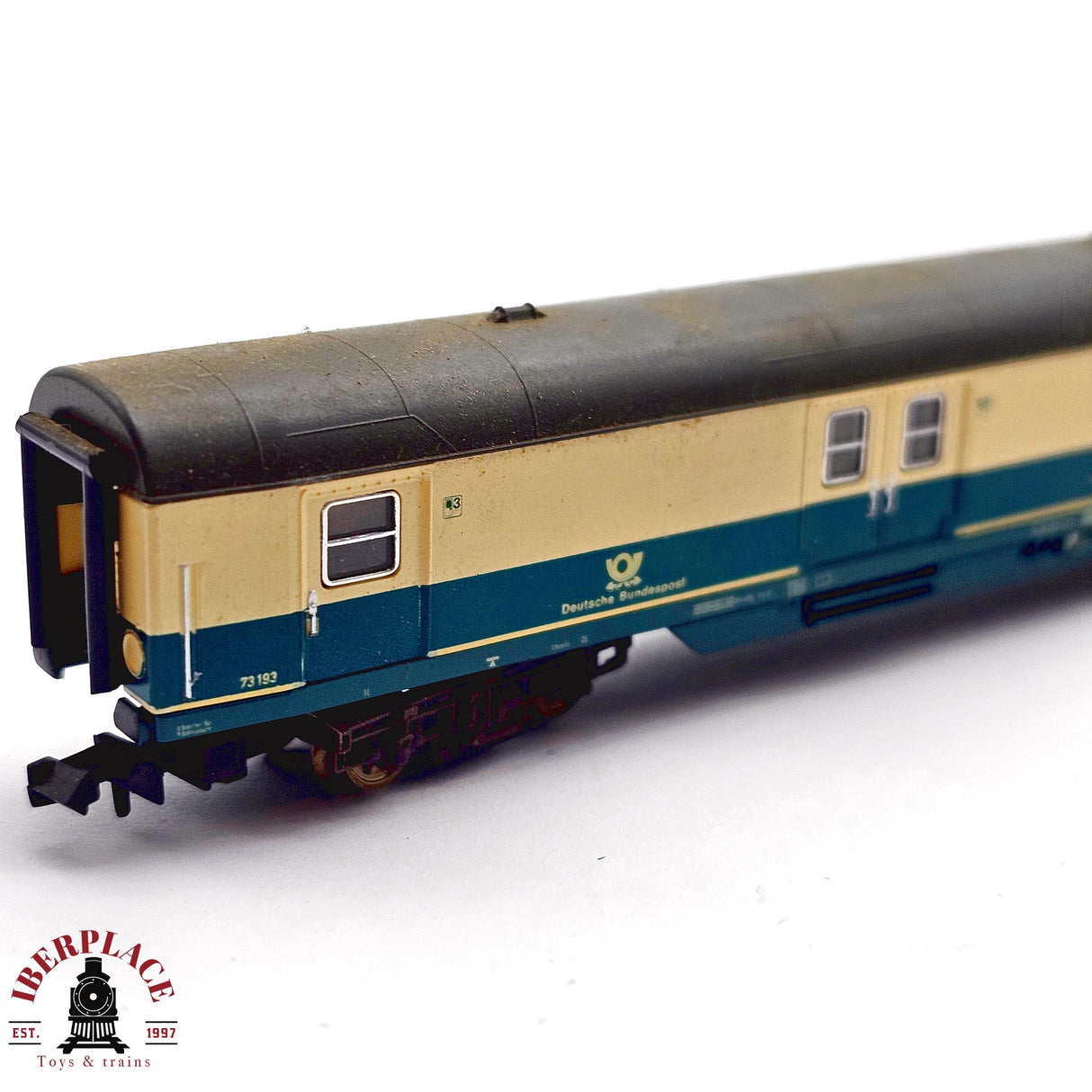 ♻️ 2da mano - Fleischmann 8189 vagon correos Deutsche Bundespost N escala 1:160 E13