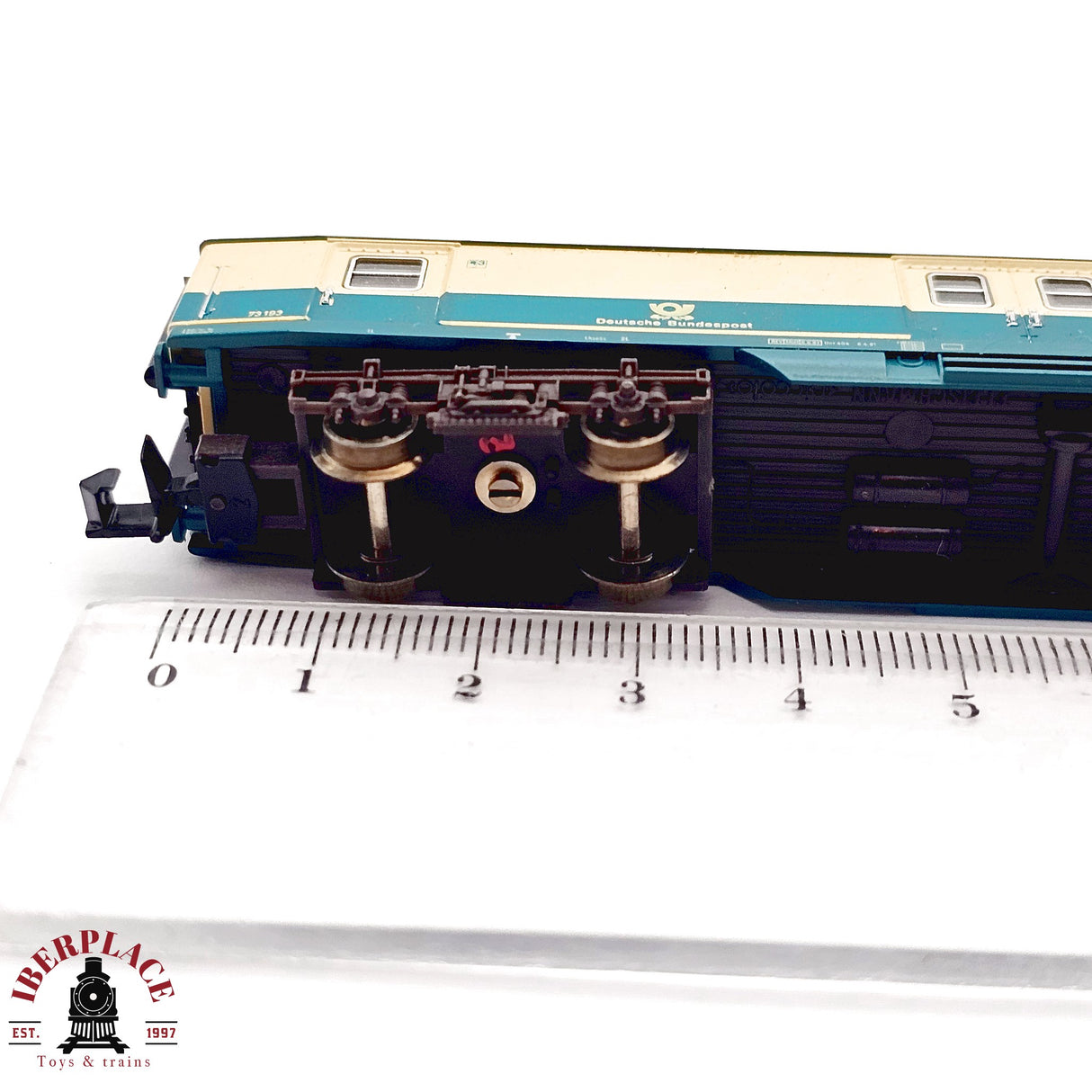 ♻️ 2da mano - Fleischmann 8189 vagon correos Deutsche Bundespost N escala 1:160 E13