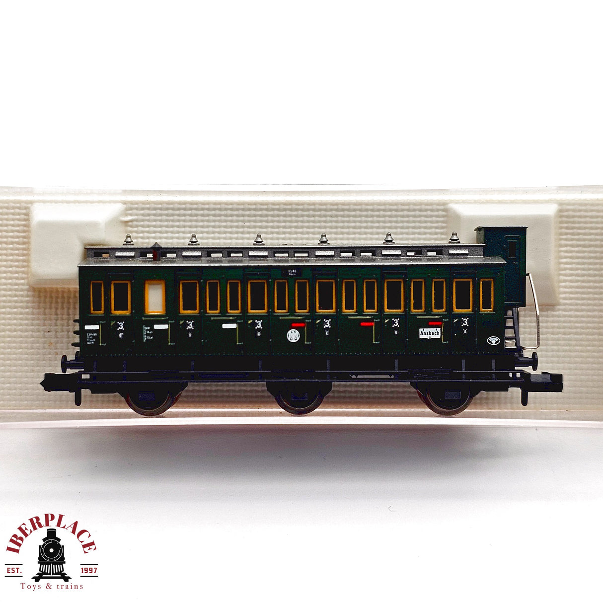 ♻️ 2da mano - Fleischmann 8094 vagón pasajeros DRG clase 3 N escala 1:160 E13